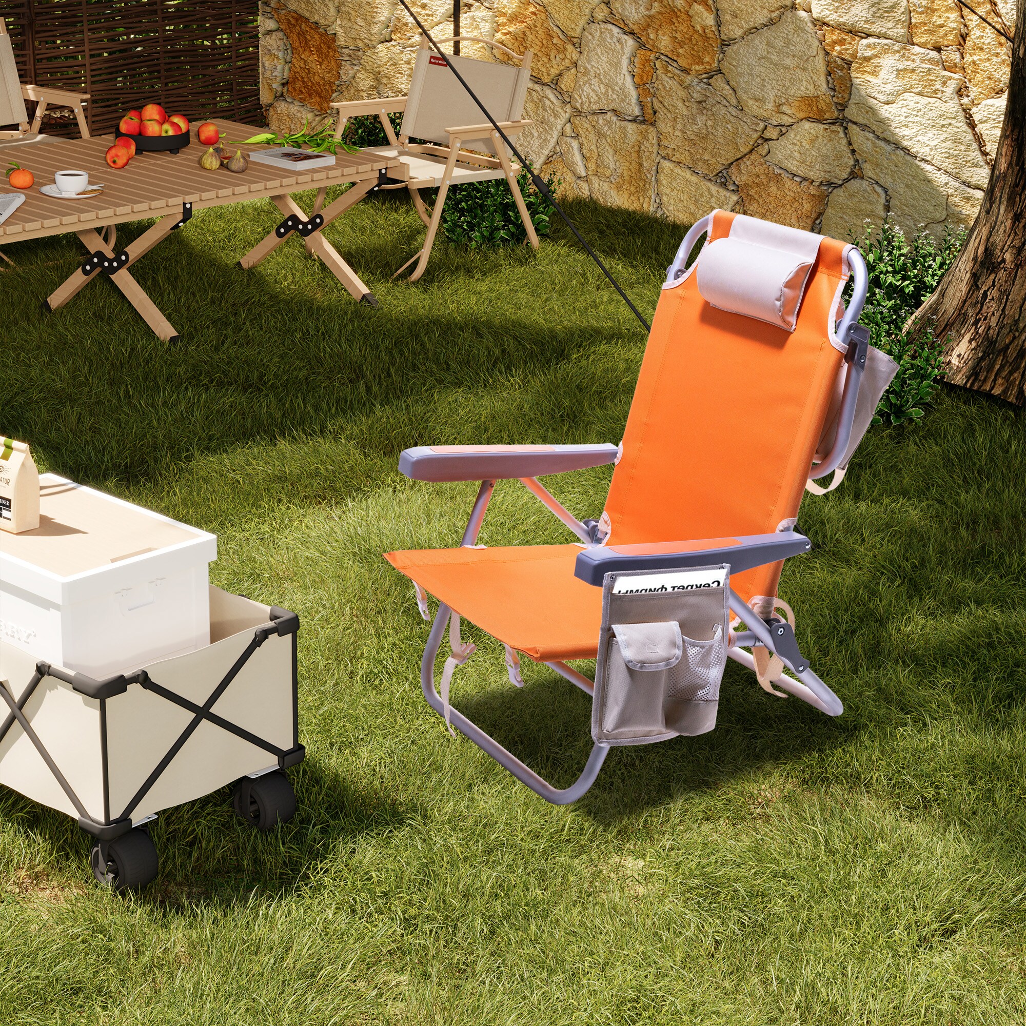 Clihome CL-BCAC1168ROG1 Beach-Camping-Chairs - View #2