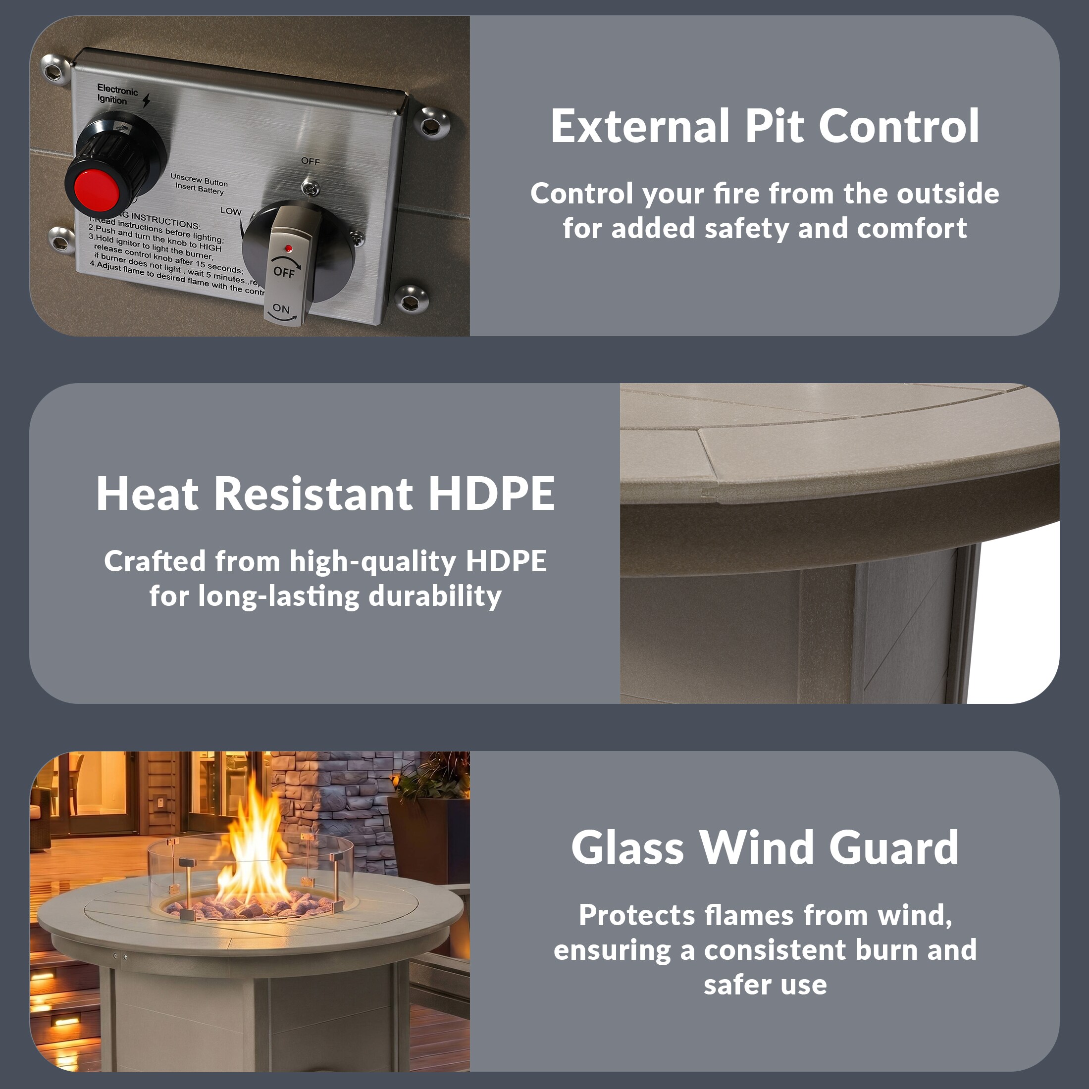 Costaelm COS308773 Outdoor-Gas-Firepits - View #12