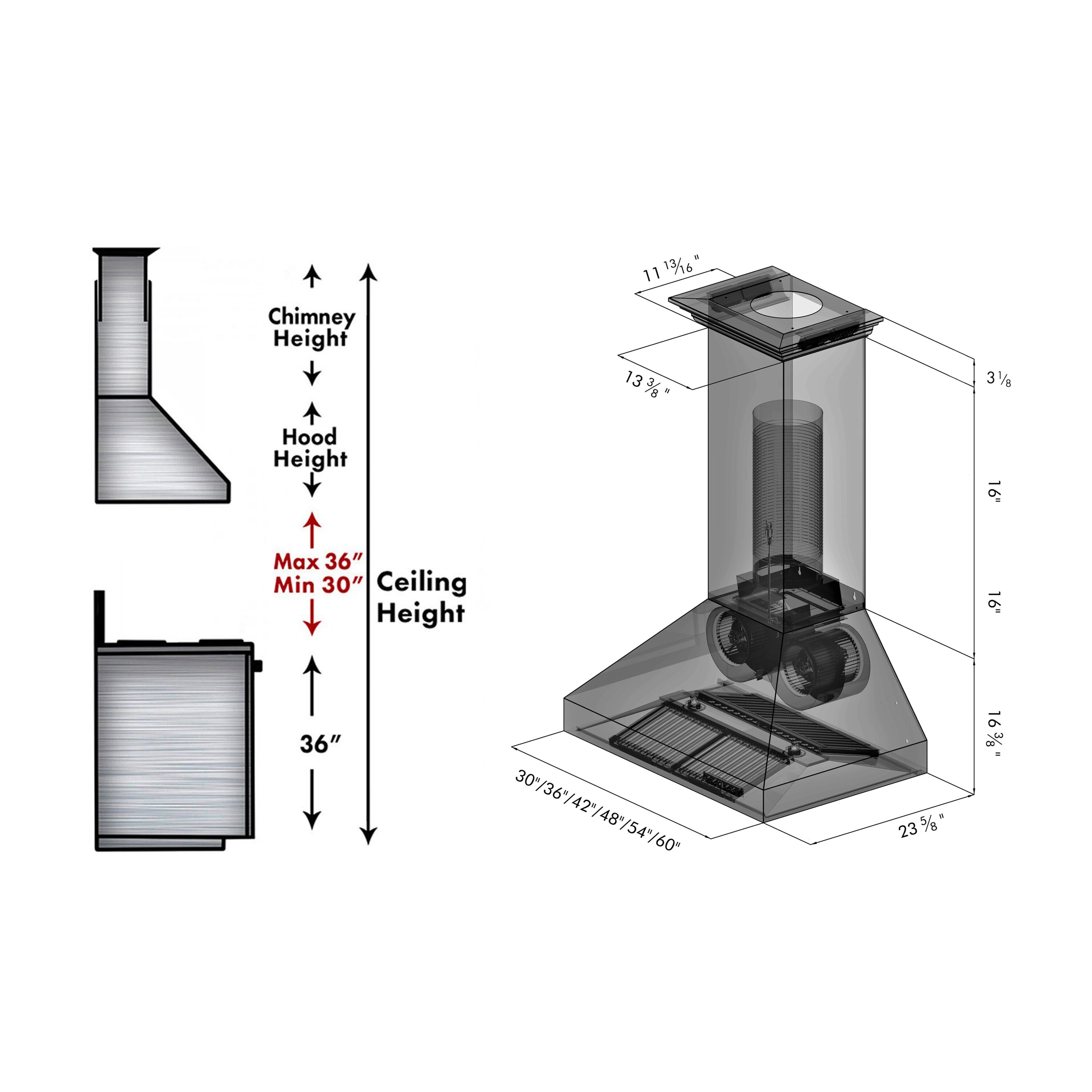 ZLINE KITCHEN & BATH 667CRN-48 Wall-Mounted-Range-Hoods - View #17
