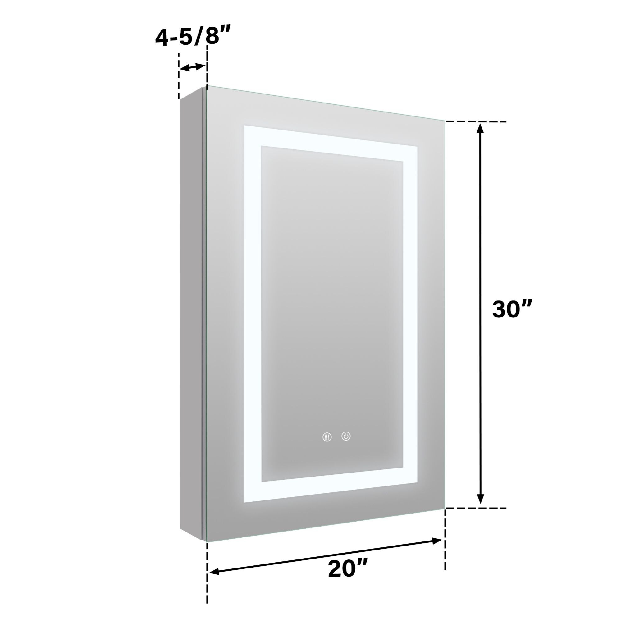 WELLFOR GIS-928P172238 Bathroom-Wall-Cabinets - View #9