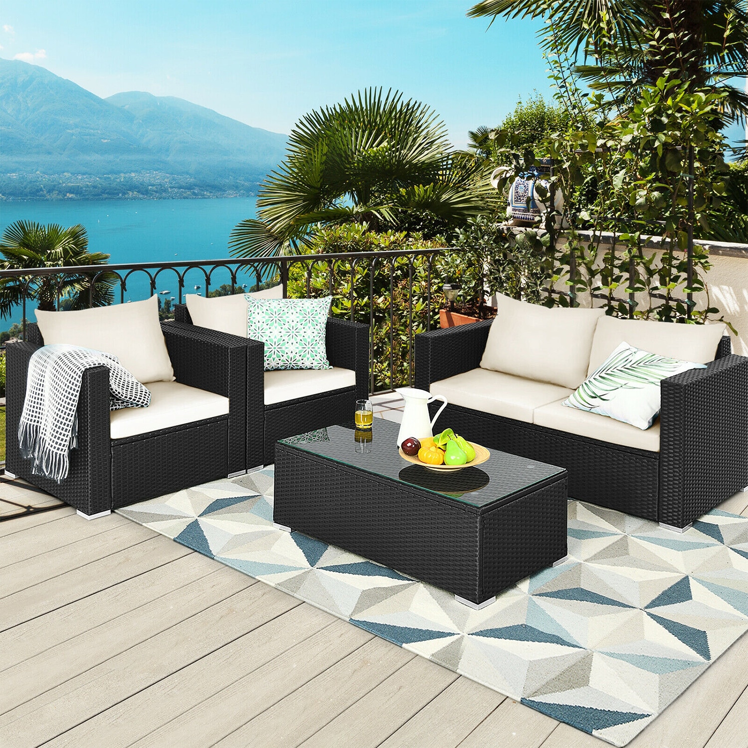 Forclover HYFE-65410BCR Patio-Conversation-Sets - View #5