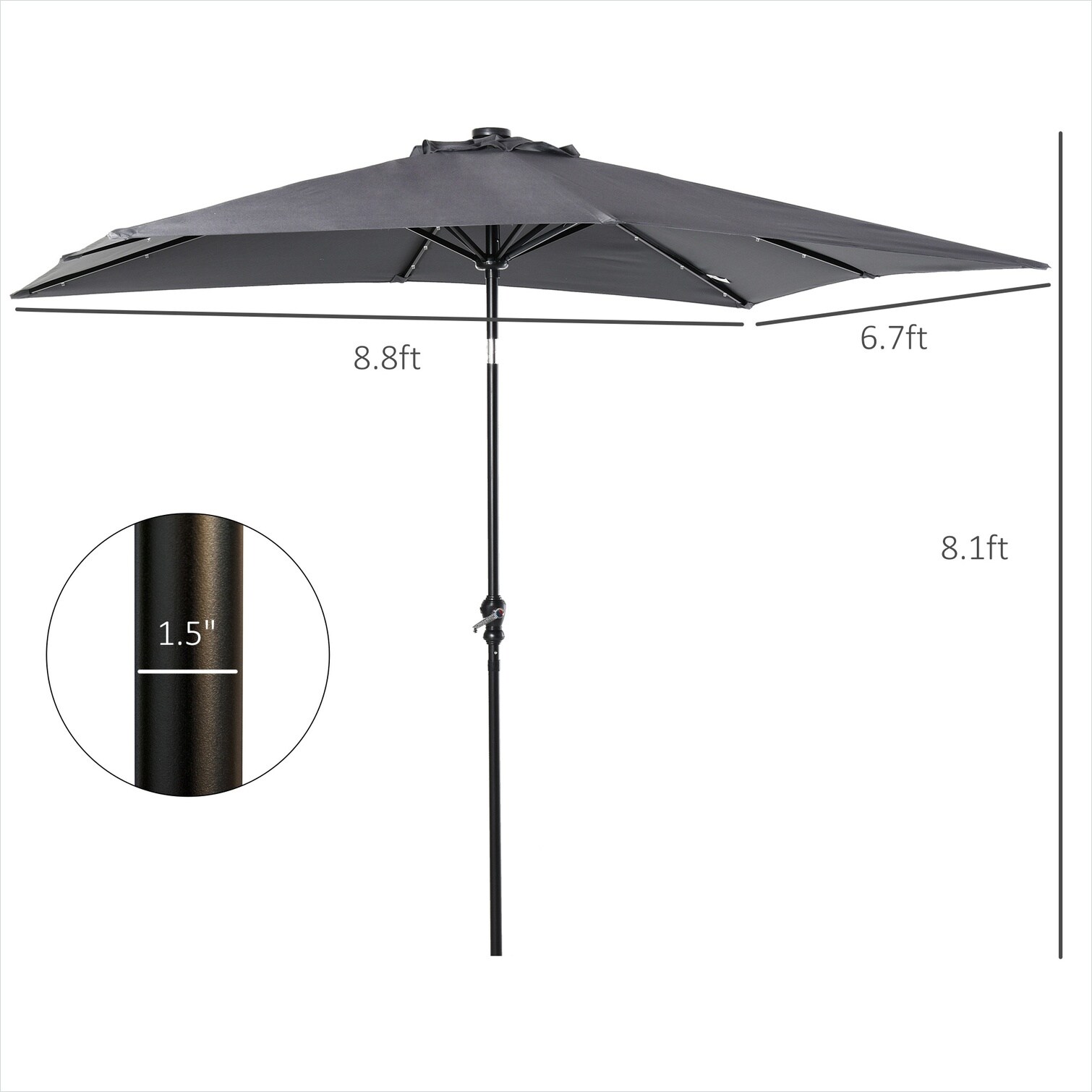 SunJet V5AQ7Z6N07WC Shade-Sails-Fabric - View #3