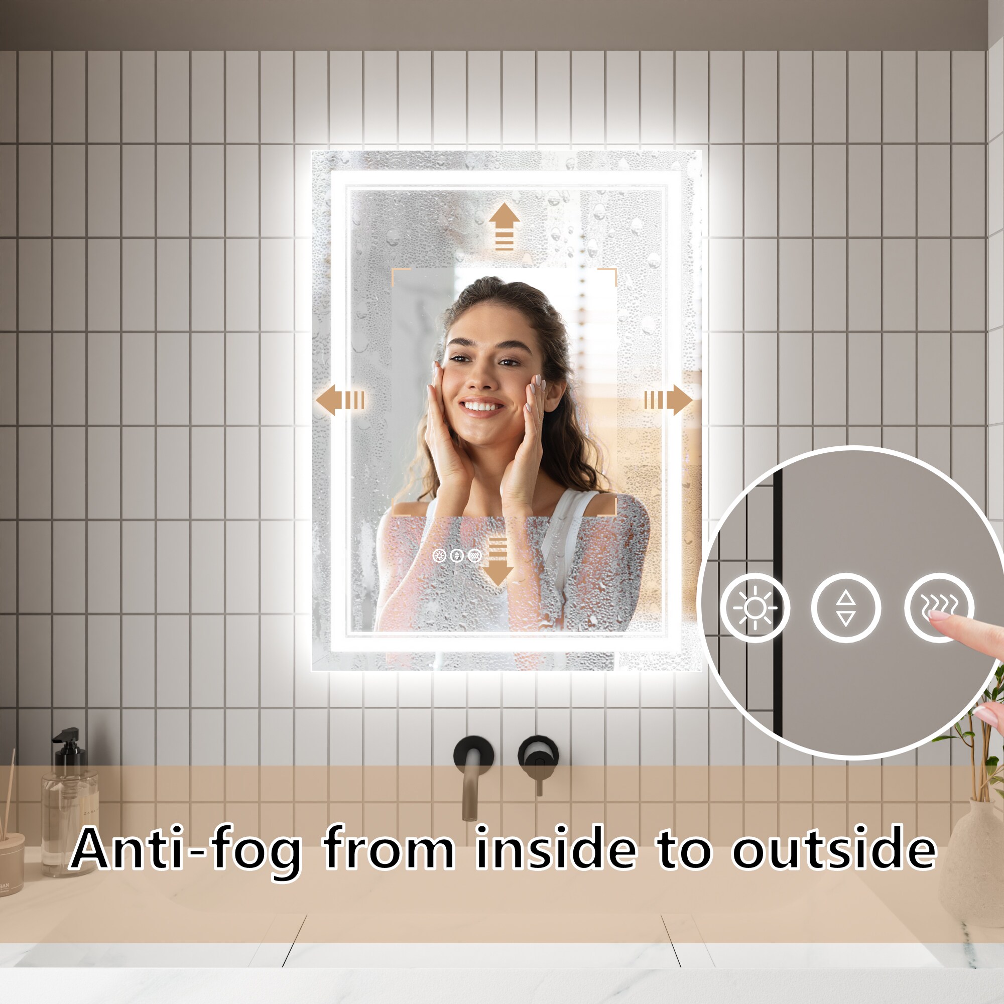 CASAINC JS-2432-2-N-X-1 Framed-Bath-Mirrors - View #4