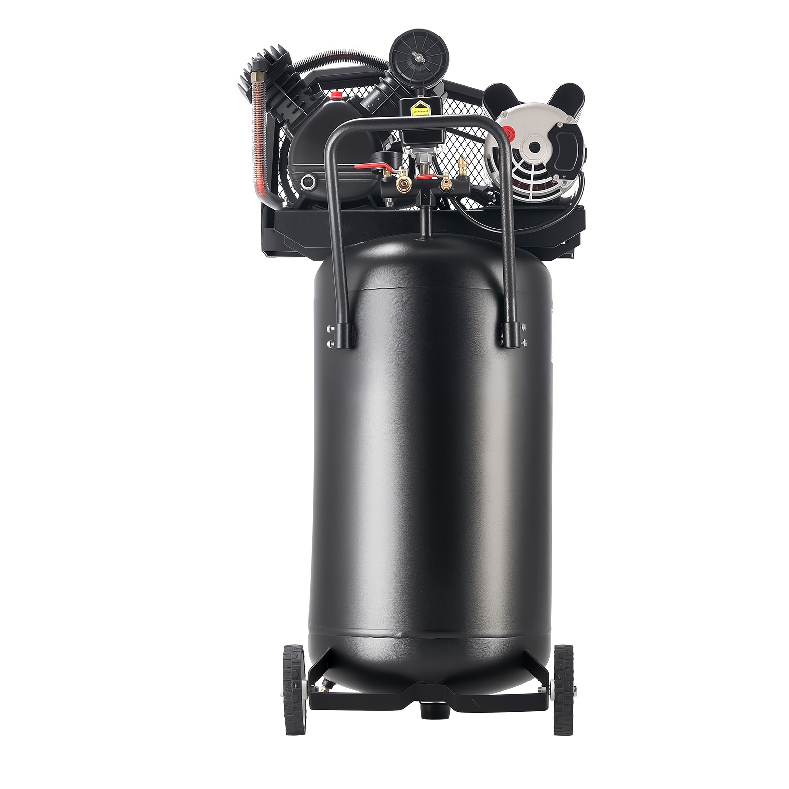 VEVOR 25-Gallon Air Compressor 2HP 5.5 SCFM at 90PSI Max 200PSI Pressure Oil-Lubricated Air Compressor Tank Portable on Wheels for Auto Repair Tire Inflation Spray Painting Woodwork Nailing 120V
