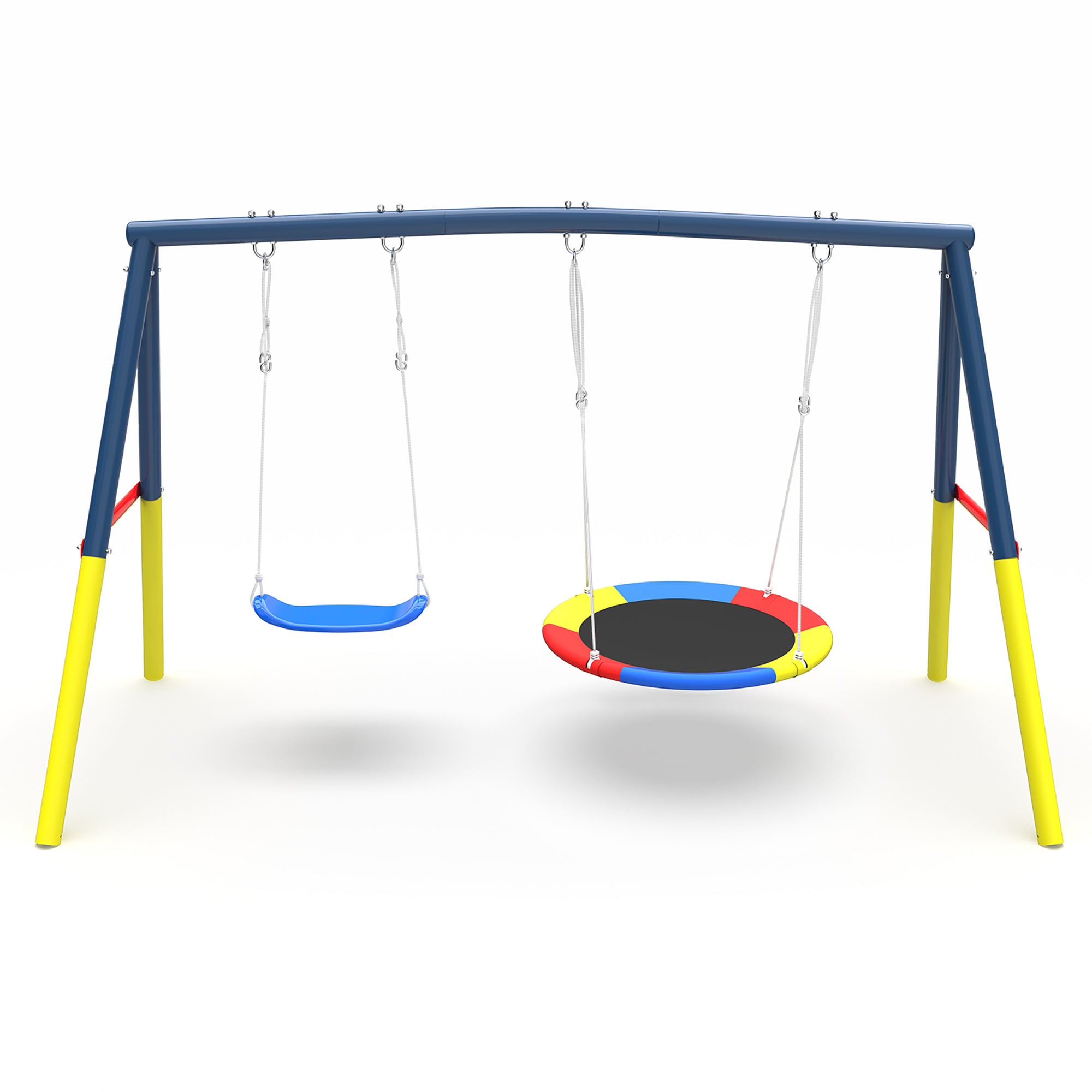 Fun Orange FUN25PS01 Kids Commercial Steel Swing set with 2 Swings