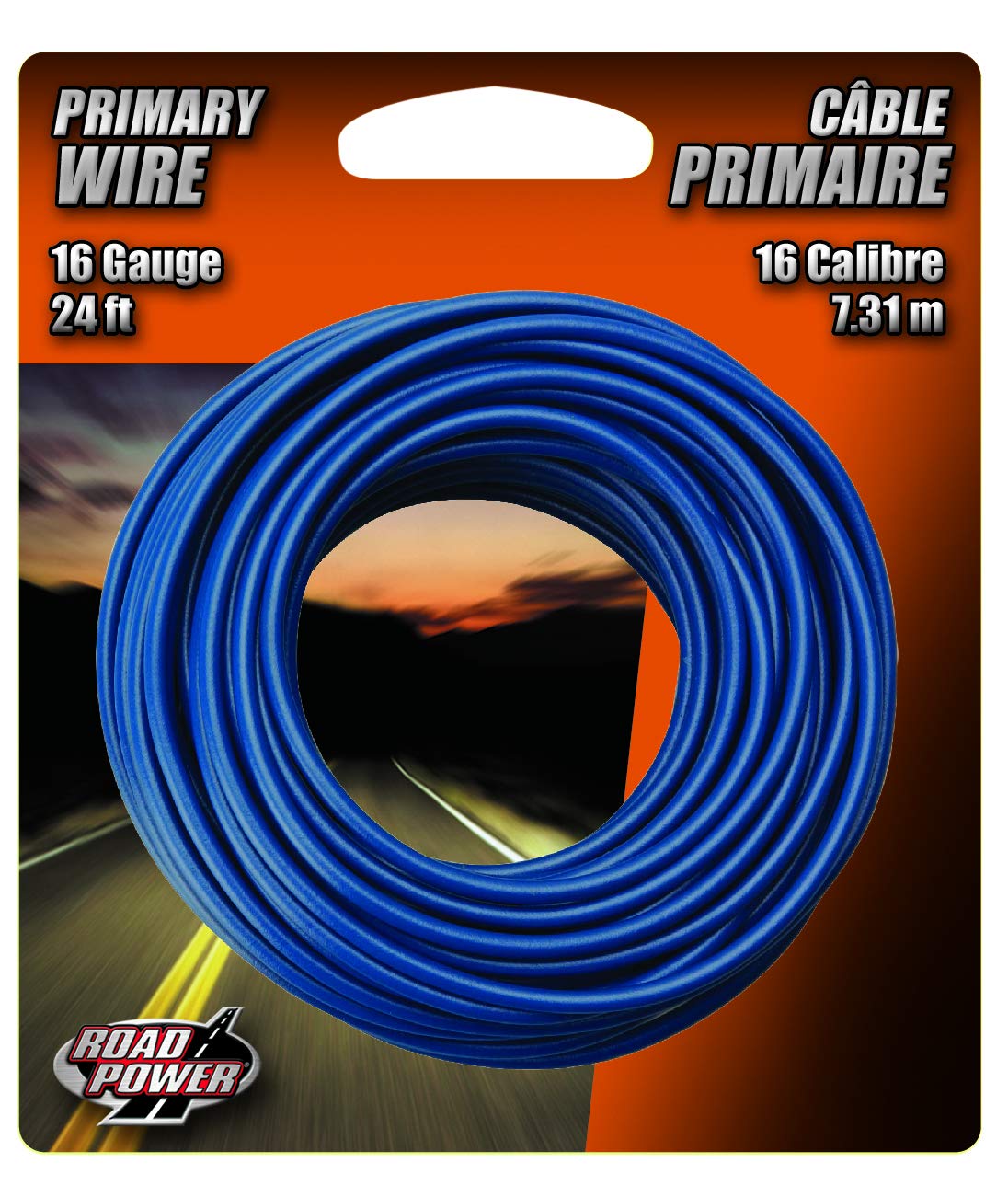 Coleman Cable 16-Gauge 24-Foot Automotive Copper Wire - Blue Primary Wire for Electrical Use #DFP-FC-573793
