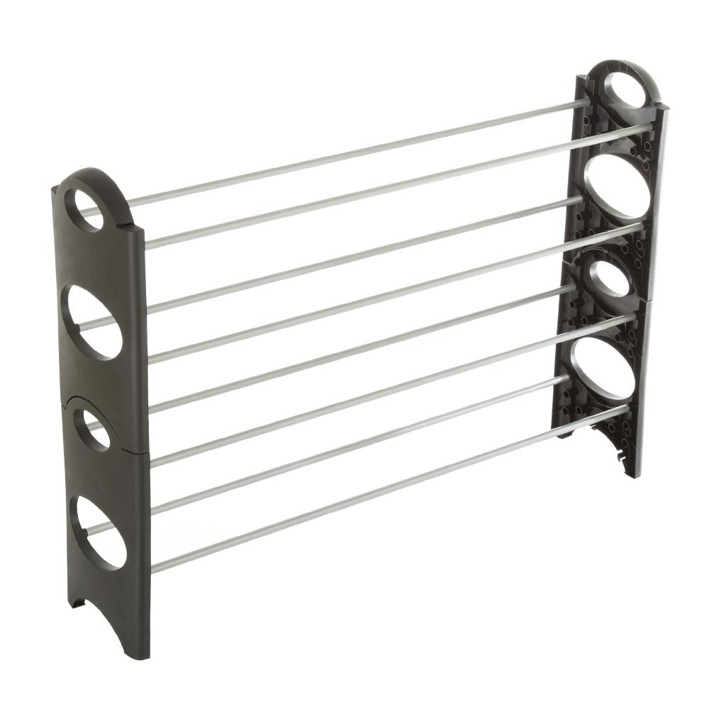 USTECH 5-Tier Shoe Rack Made Metal, with Expandable, Slide-n-Adjust