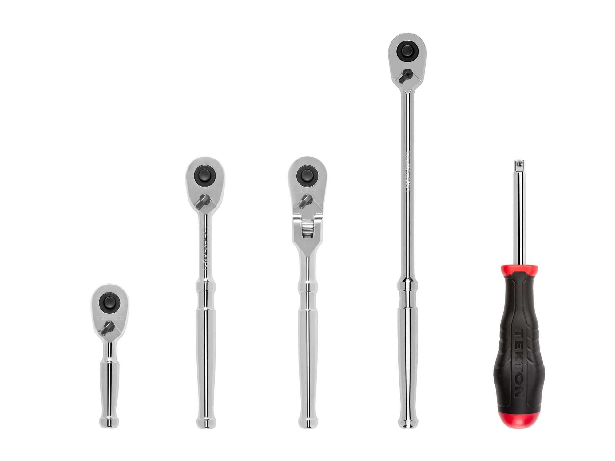 TEKTON 1/4 Inch Drive Quick-Release Ratchet and Spinner Handle Set (5-Piece) SDR99007 Sansujyuku sansujyuku.com