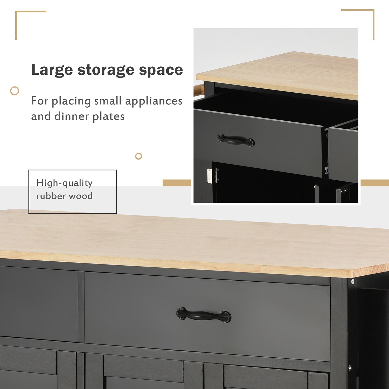 SINOFURN SYB260004BK Kitchen-Furniture - View #4