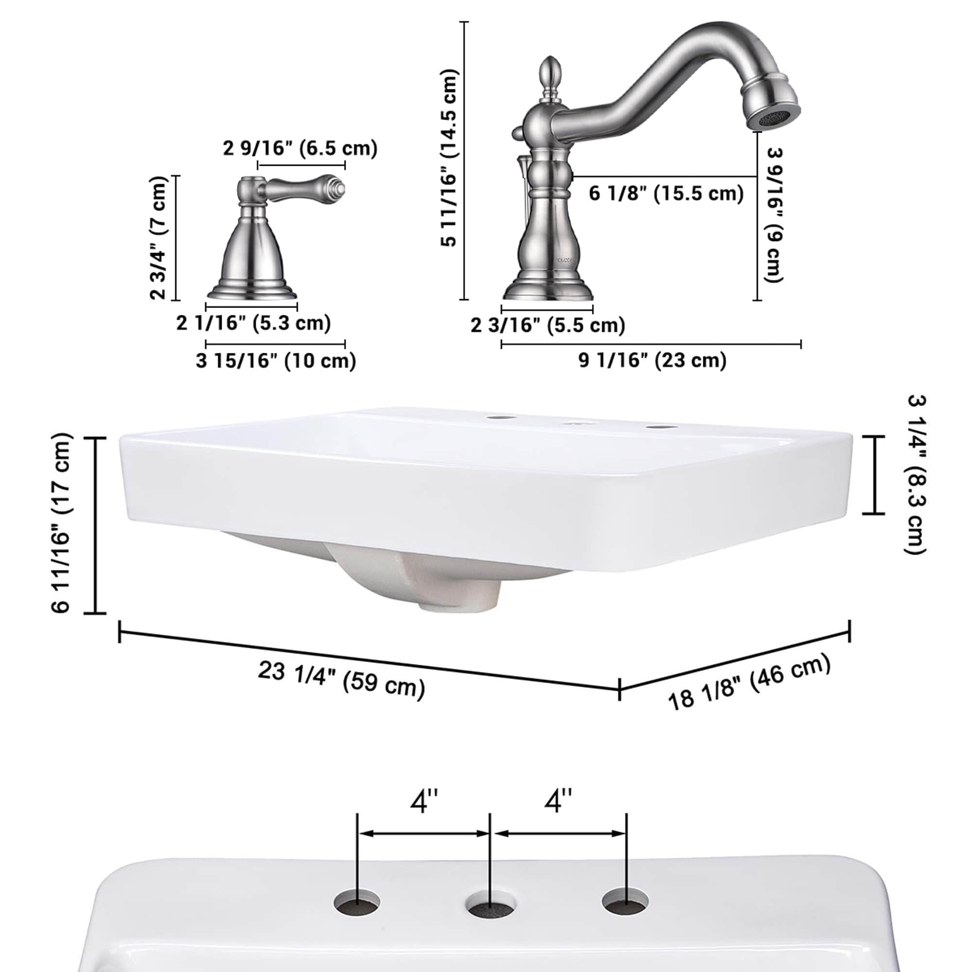 Yescom 80PSKSET023-F5-BN-LO Lavatory-Faucets - View #8