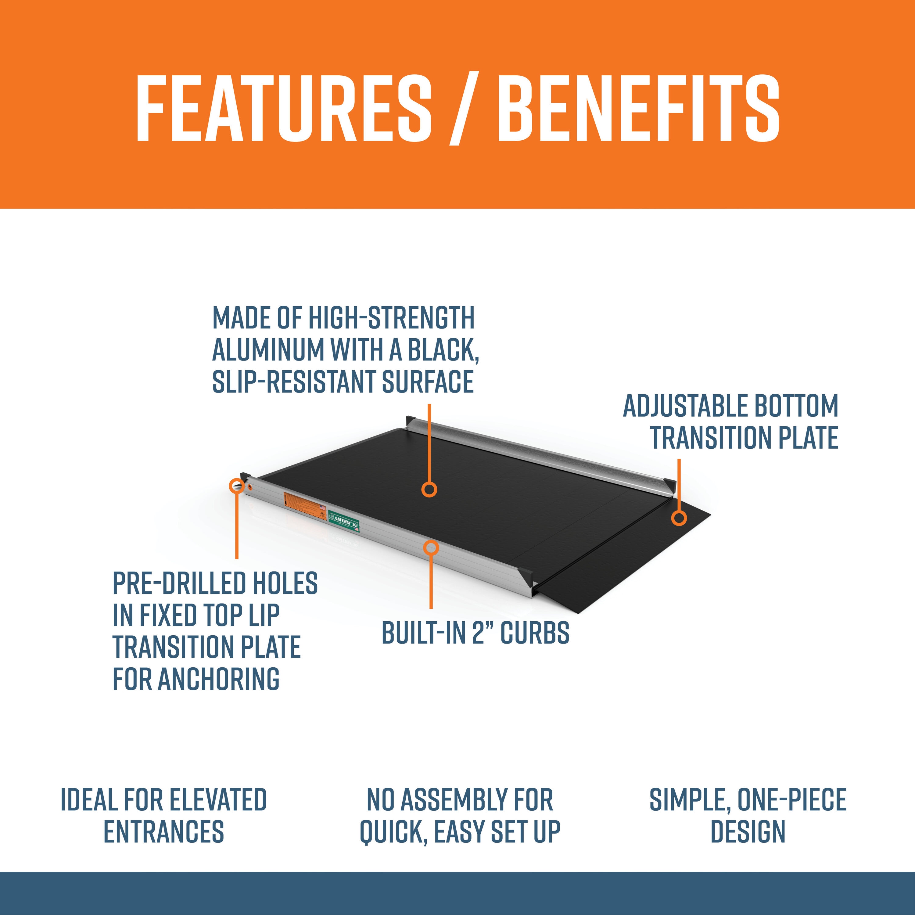 EZ-ACCESS G3G 05BLK Access-Ramps - View #2