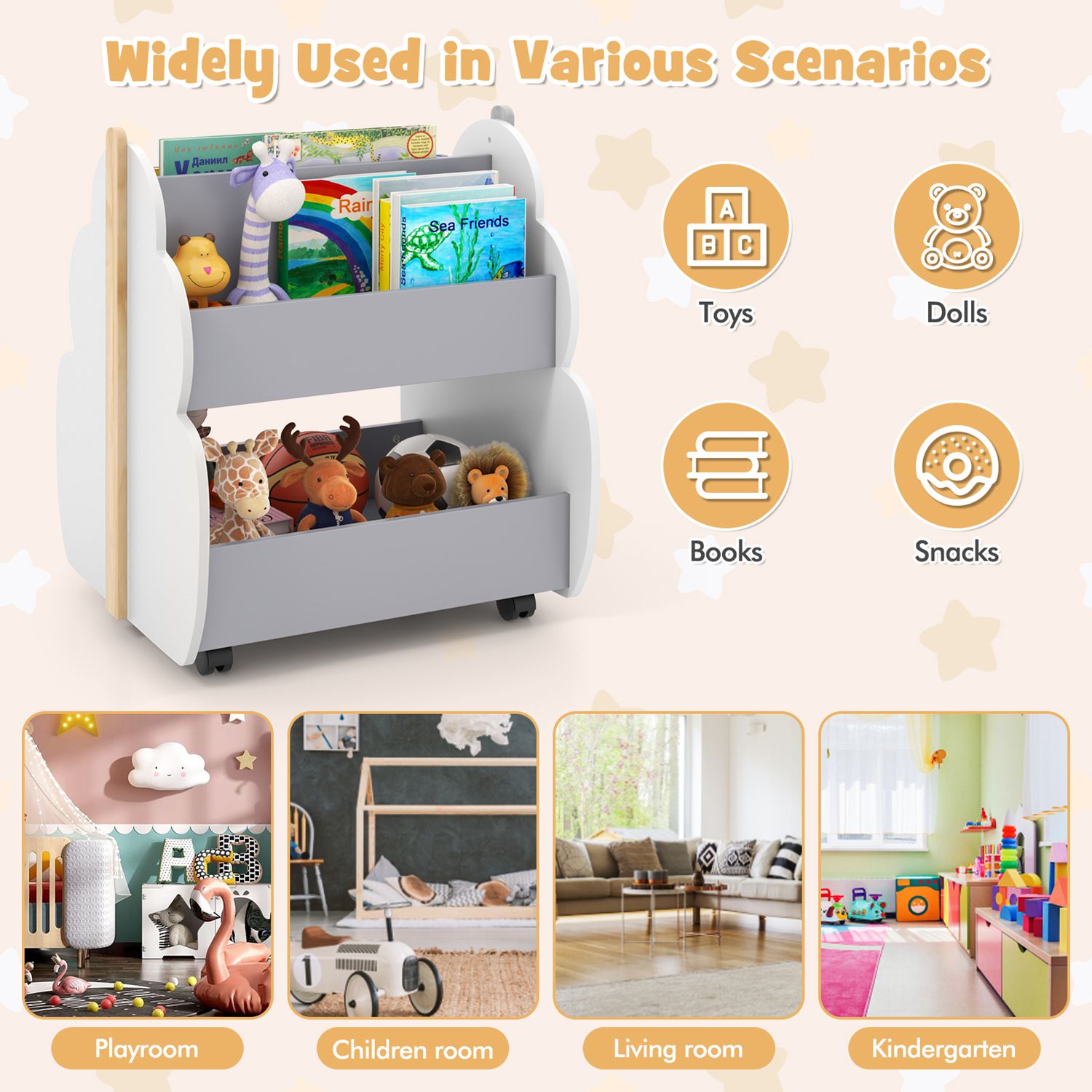 Costway CSHY002090 Kids-Bookcases - View #10