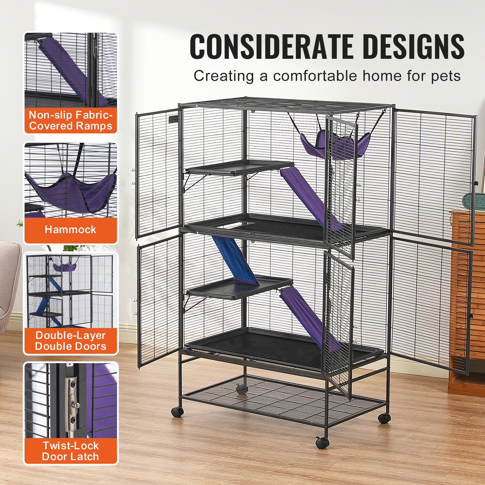 VEVOR SCJSXDL3624605261V0 Chicken-Coops-Rabbit-Hutches - View #6