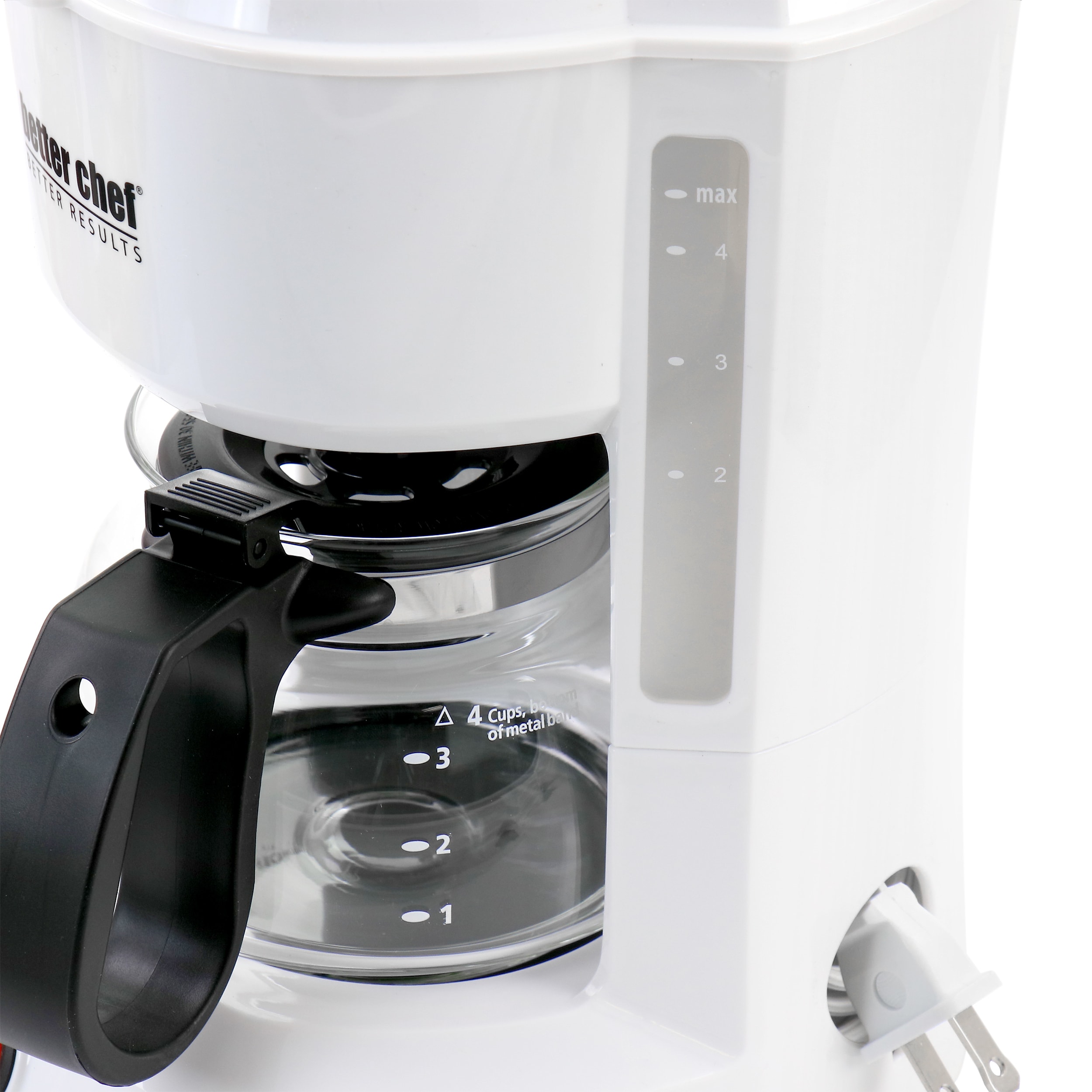 Jerdon CM410WD 4 Cup In-Room Coffee Maker White #JP-CM410WD