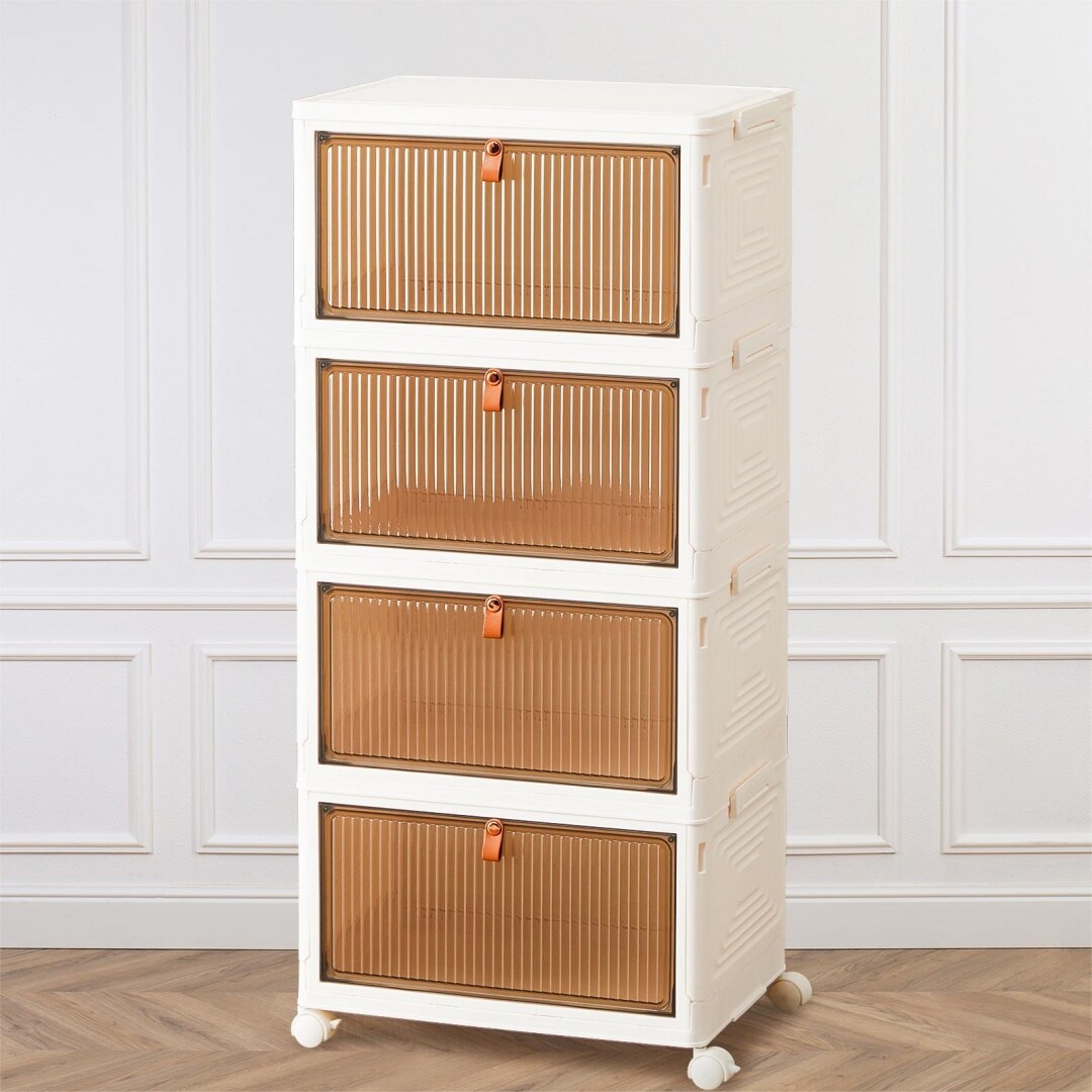 ZAKLOOP MD2201P223030 11-in W x 33-in H Plastic White Freestanding Utility Storage Cabinet