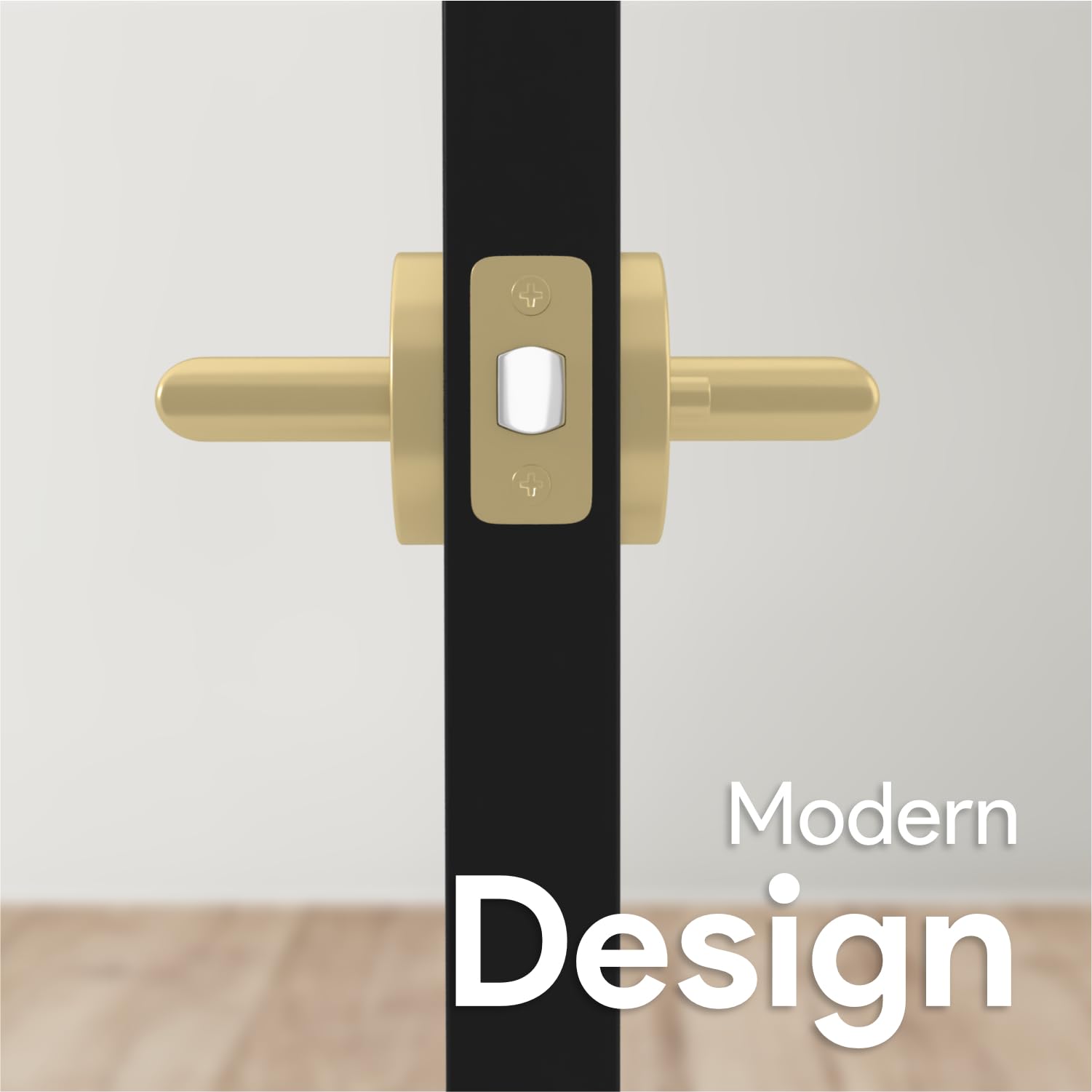 Mega Handles Ronn Privacy Lever and Lock Door Handle Set for Hallway ...