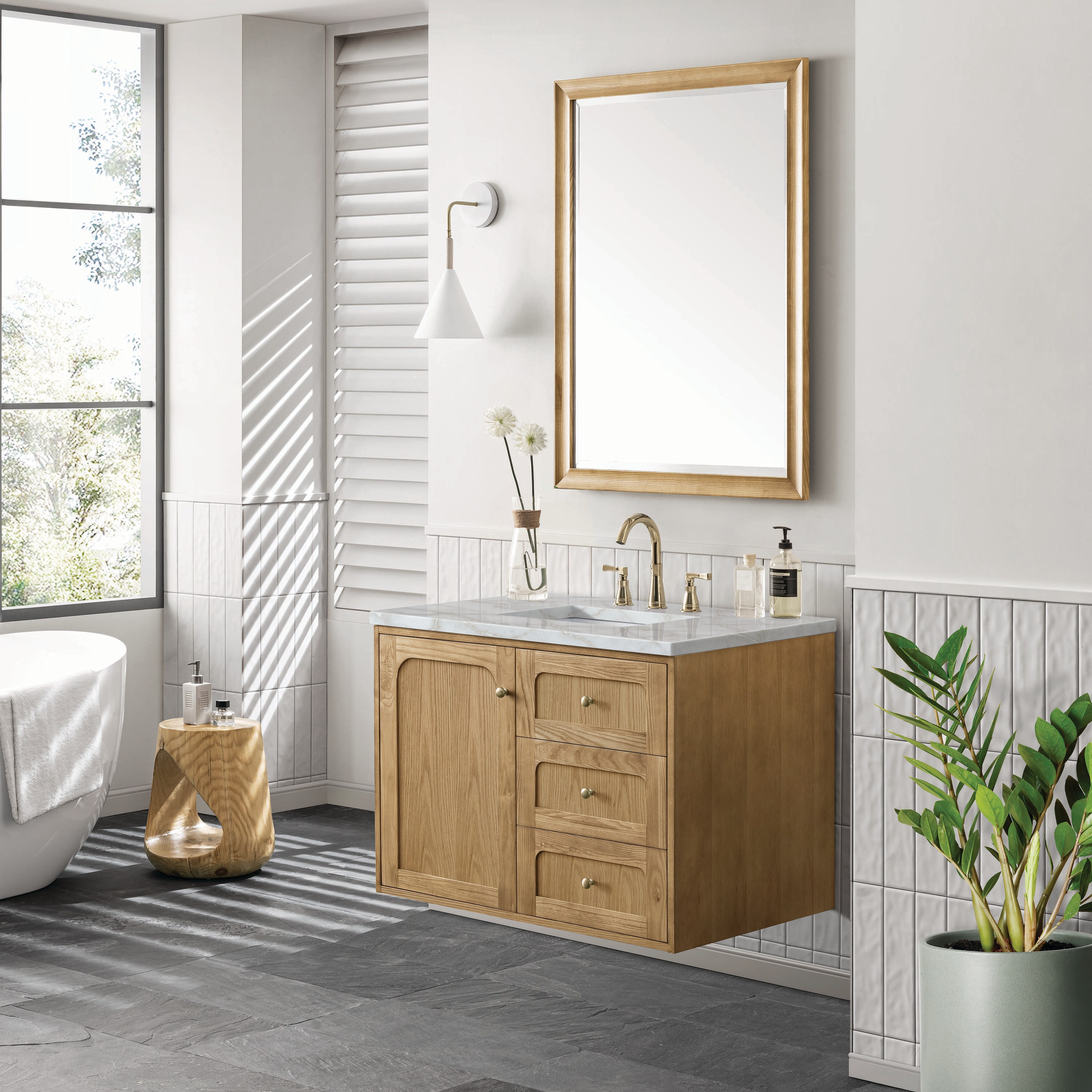 James Martin Vanities 545-V36-LNO-3VSL Bath-Vanity-Combo - View #5