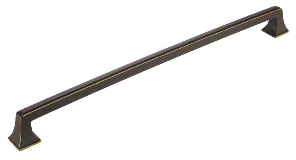 Amerock 1853608 Mulholland 18-in Center to Center Venetian Bronze Rectangular Appliance For Use On Appliances Drawer Pulls