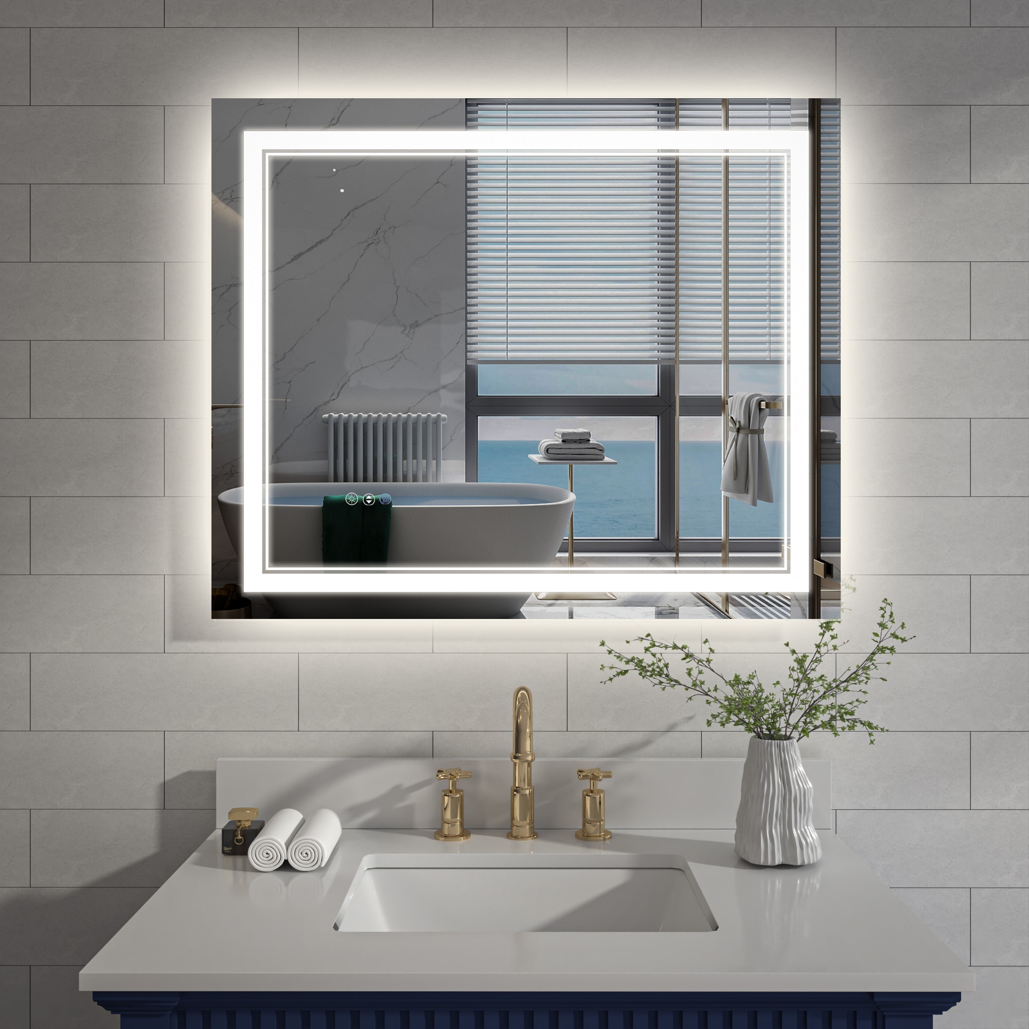ExBrite DHBM4024BS Framed-Bath-Mirrors - View #4