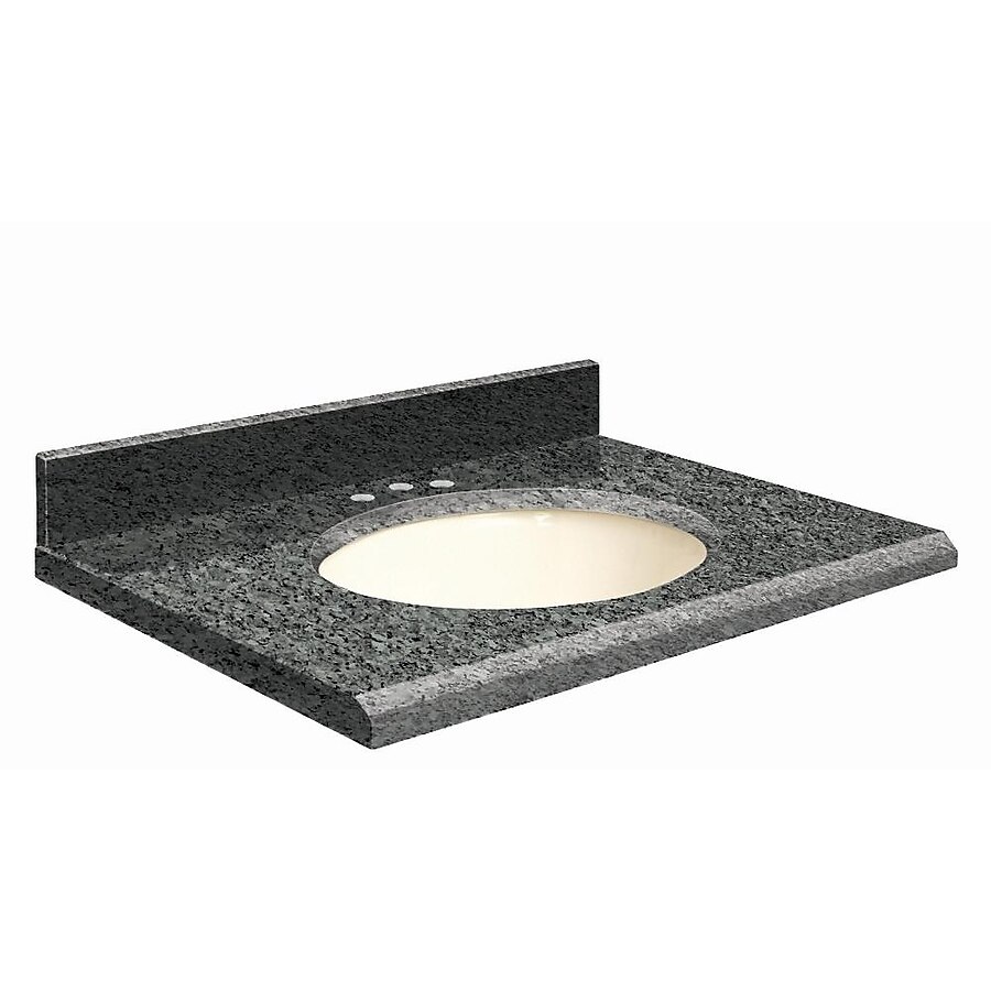 Transolid 37-in Blue Pearl Granite Single Sink Bathroom Vanity Top Transolid 37-in Blue Pearl Granite Single Sink Bathroom Vanity Top