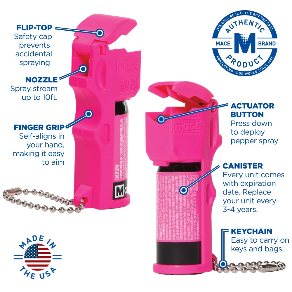 Pocket Pepper Spray - Neon Pink