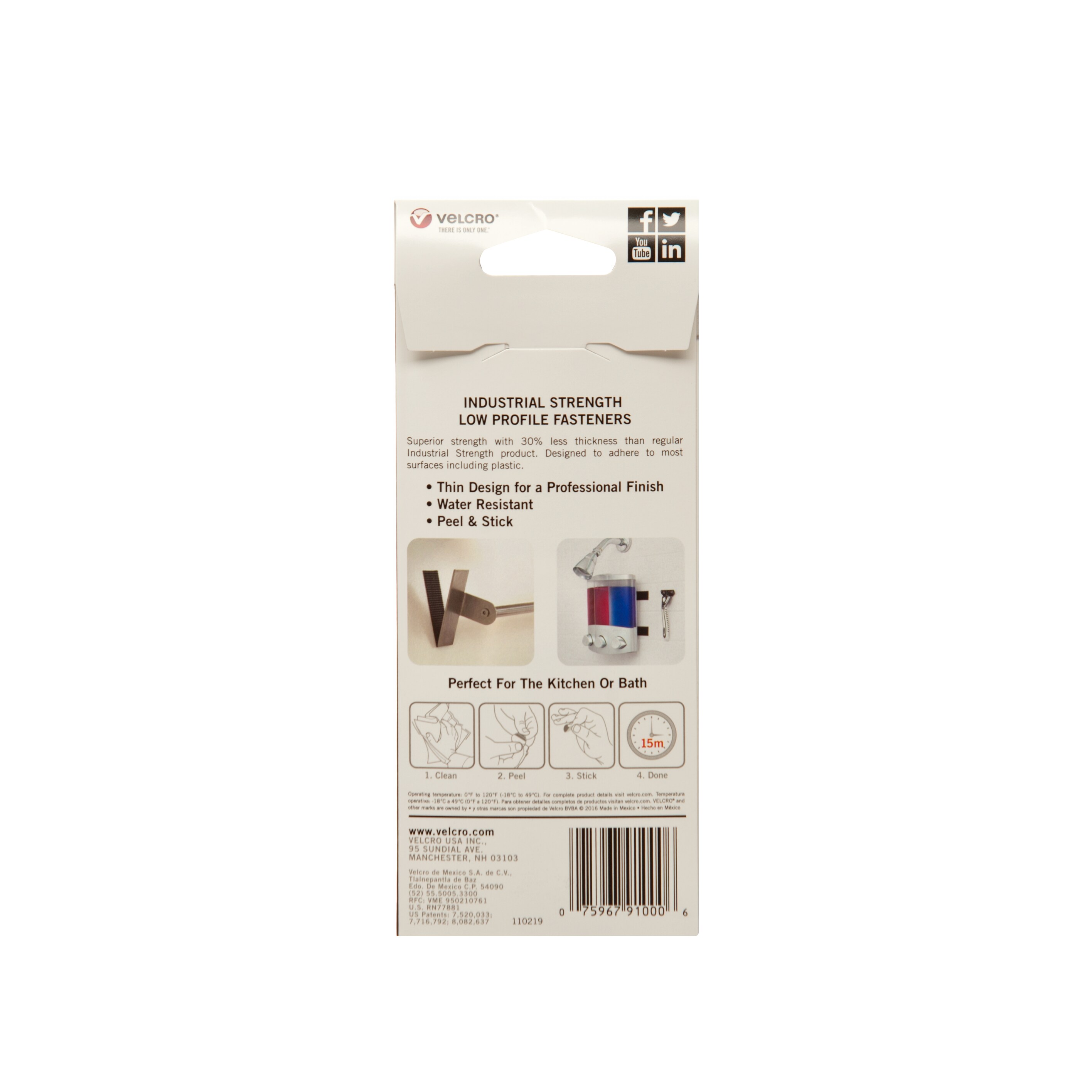 VELCRO Brand 16-in Easy Hang Small Strap 16In X 1In 100 Lbs Black Hook and  Loop Fastener in the Specialty Fasteners & Fastener Kits department at