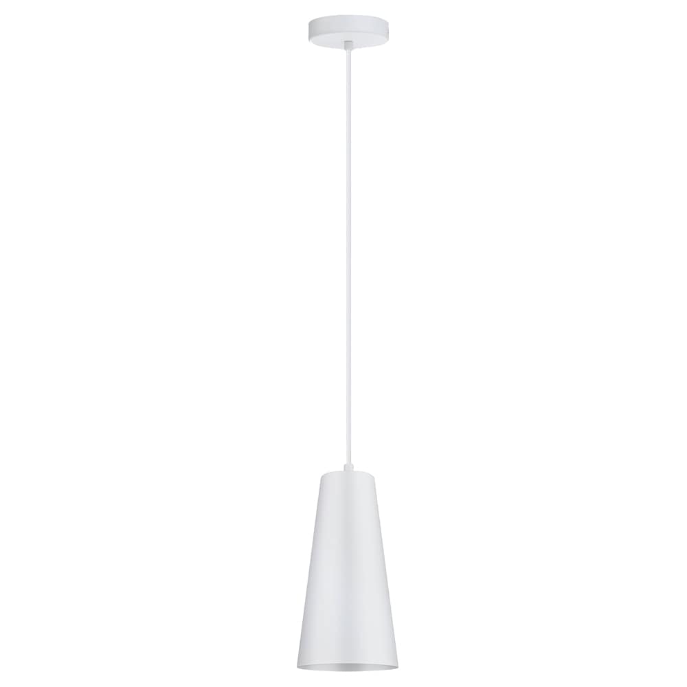 EGLO 201527A Pratella 1 White Modern/contemporary Cone Mini Hanging Pendant light