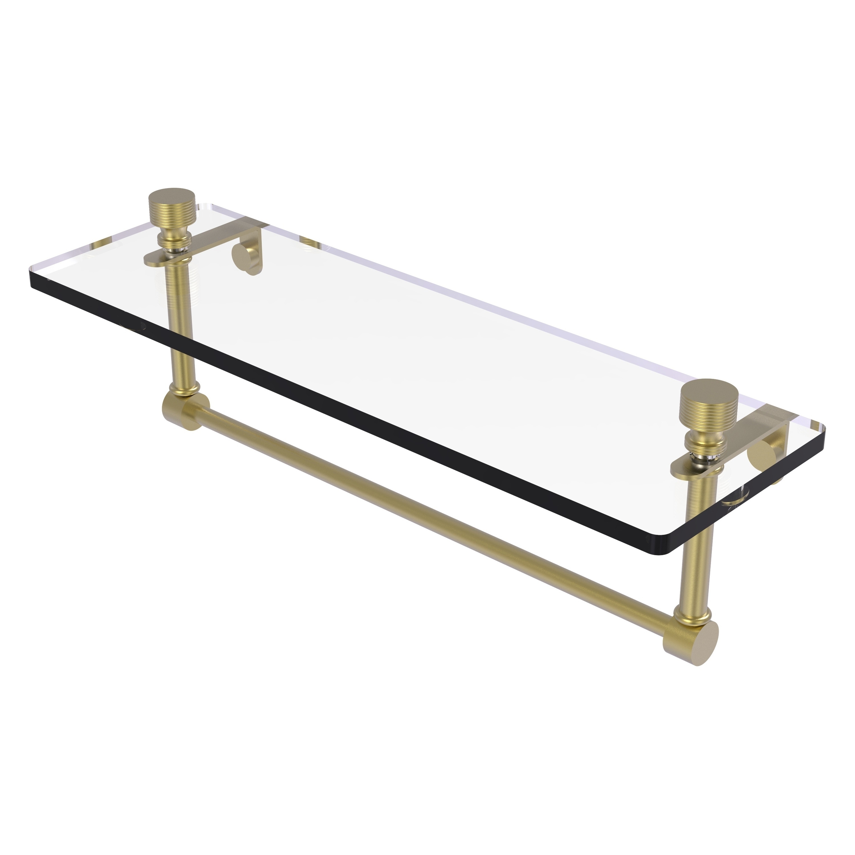 Allied Brass FT-1/16TB-SBR Foxtrot Satin Brass Wall mount Bathroom Shelf ( 16-in x 5-in x 5-in )