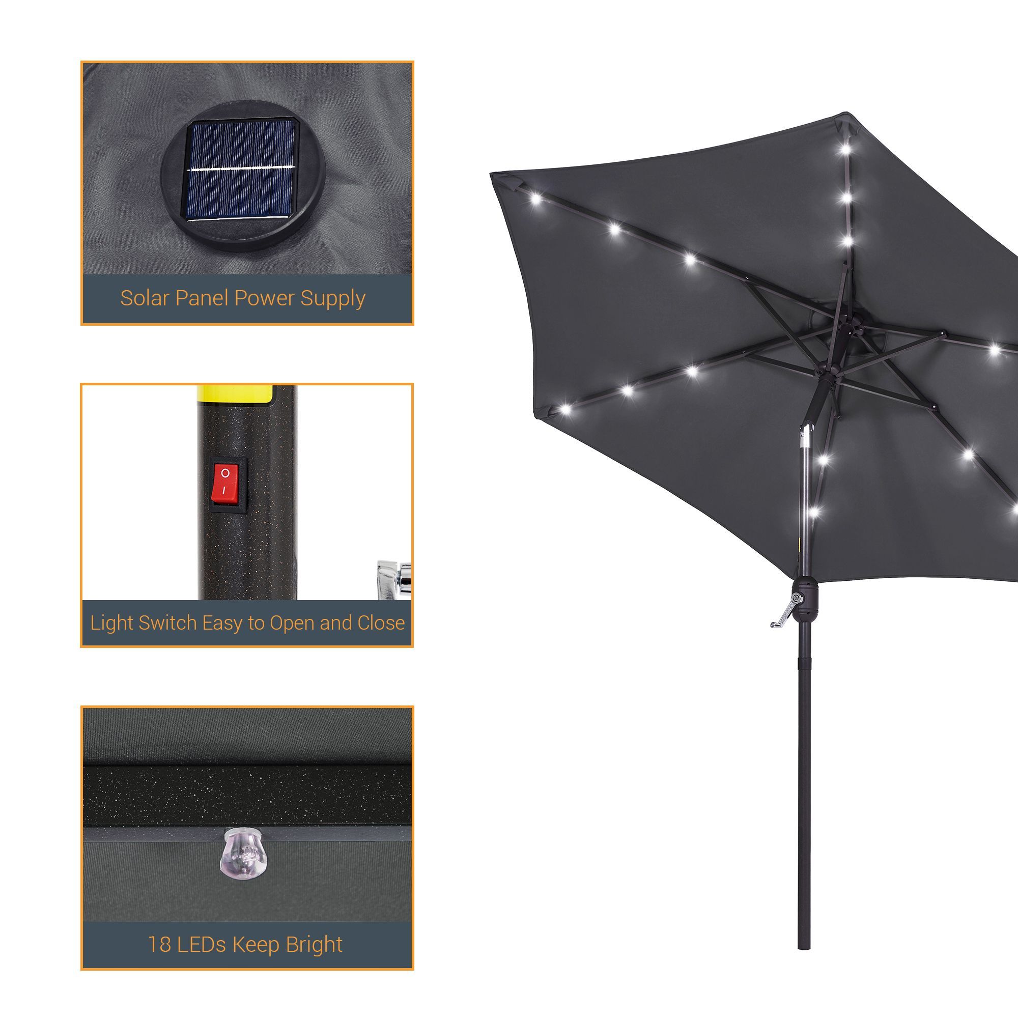 Sonkuki SD-LED90SG Umbrellas-2 - View #8