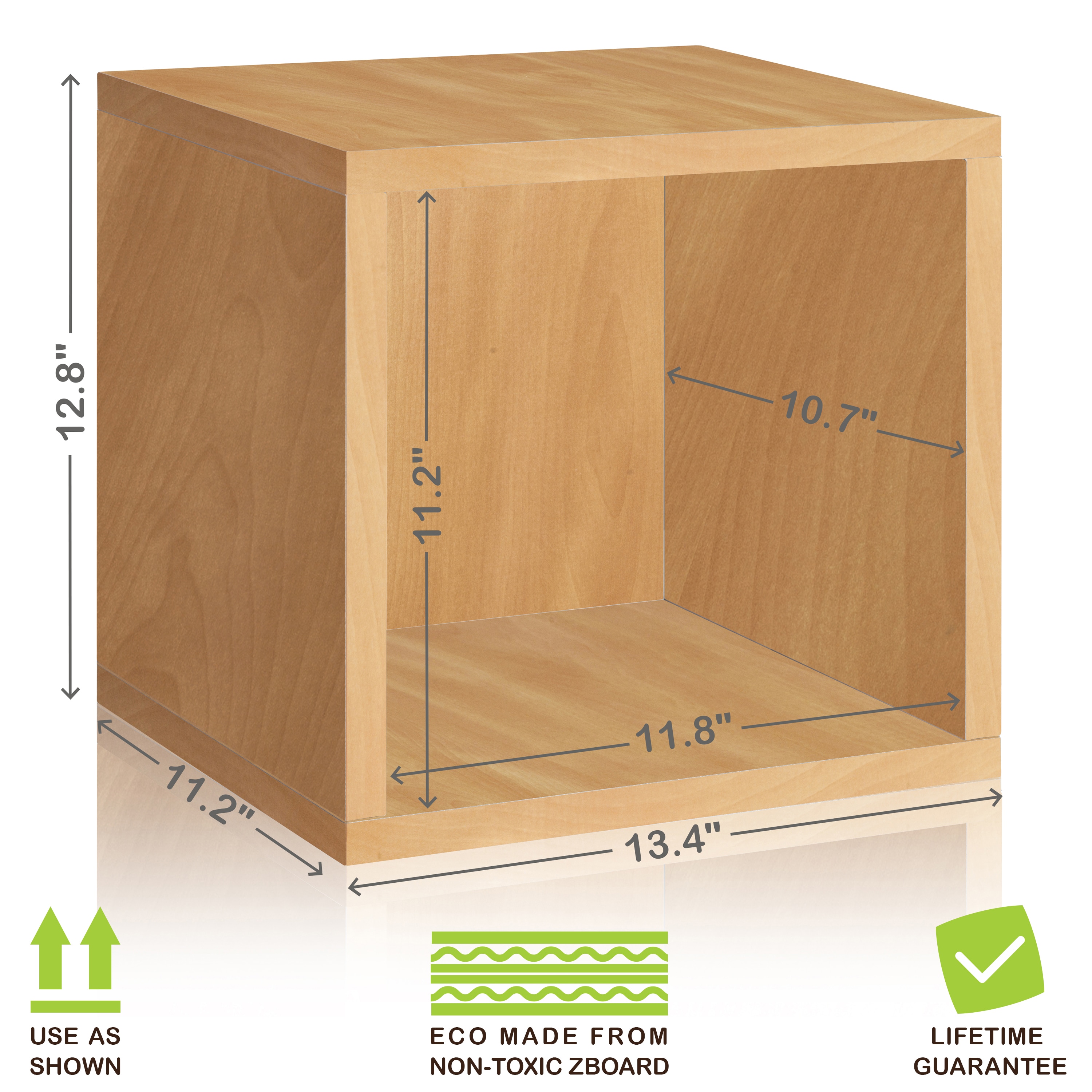 Way Basics BS-285-340-320-CR Laminate-Storage-Cubes - View #2