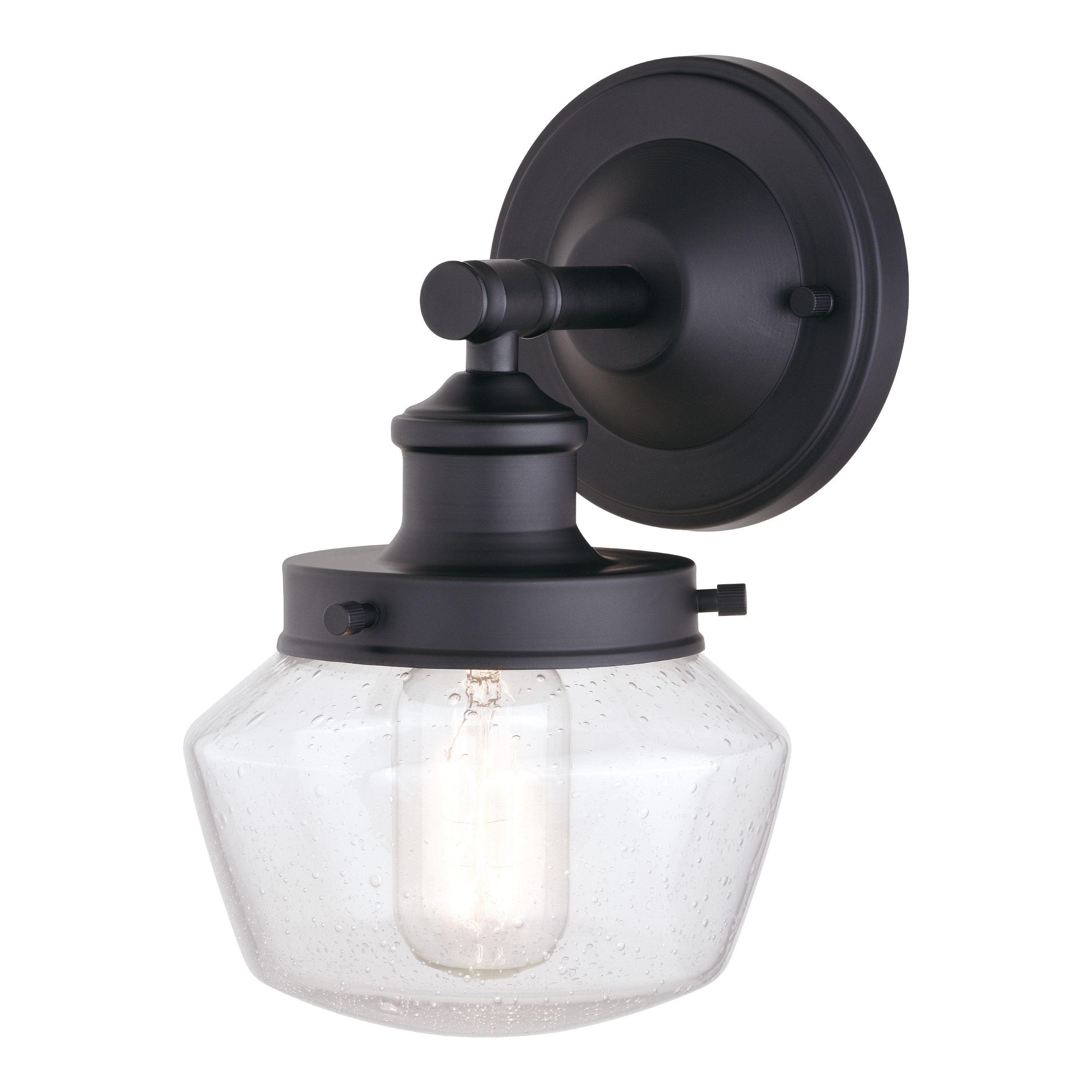 Cascadia T0573 Collins 1 -Light 9.5-in H Matte Black Hardwired Outdoor Wall Light