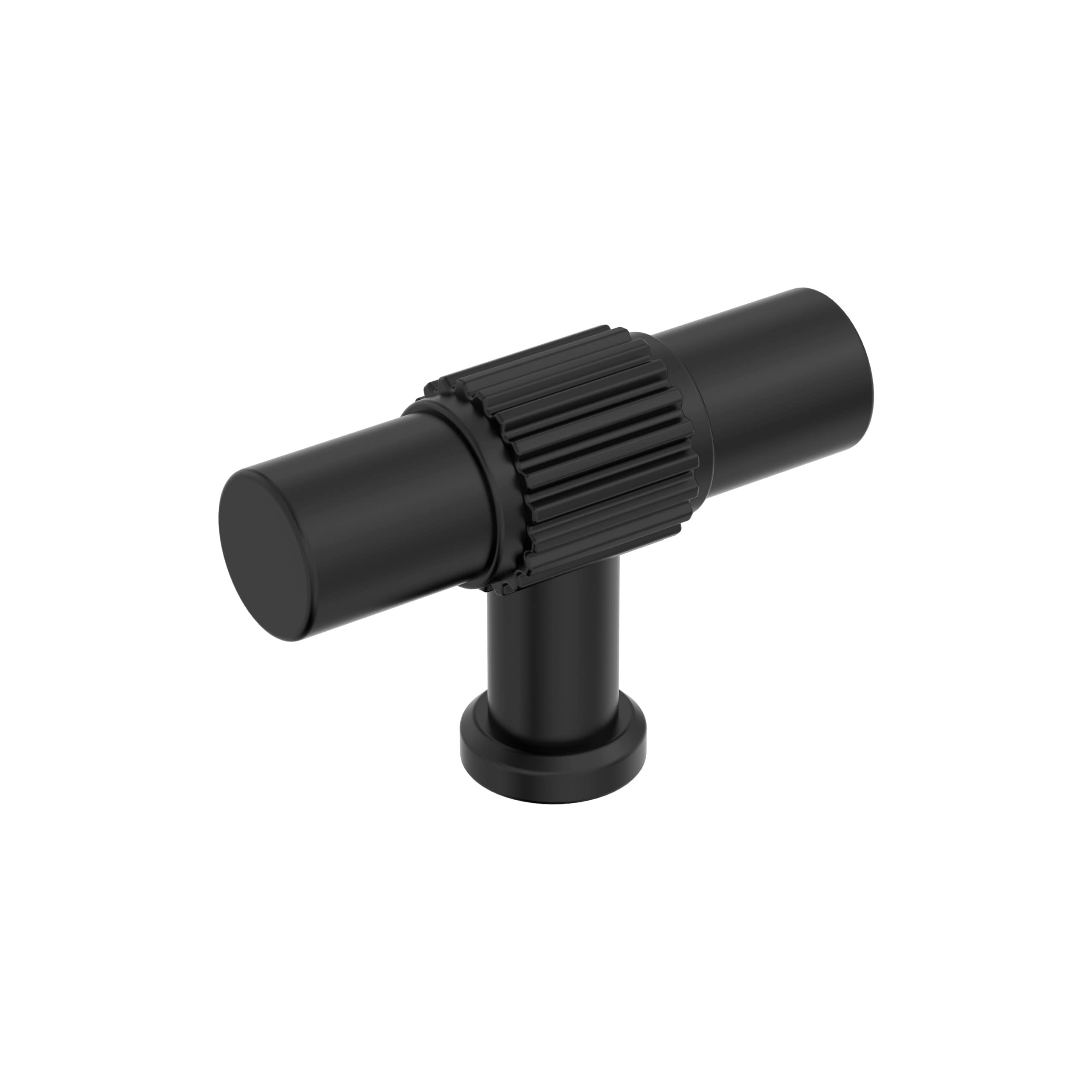 Amerock BP37801MB Farewind 2-in Matte Black Bar Transitional Cabinet Knob
