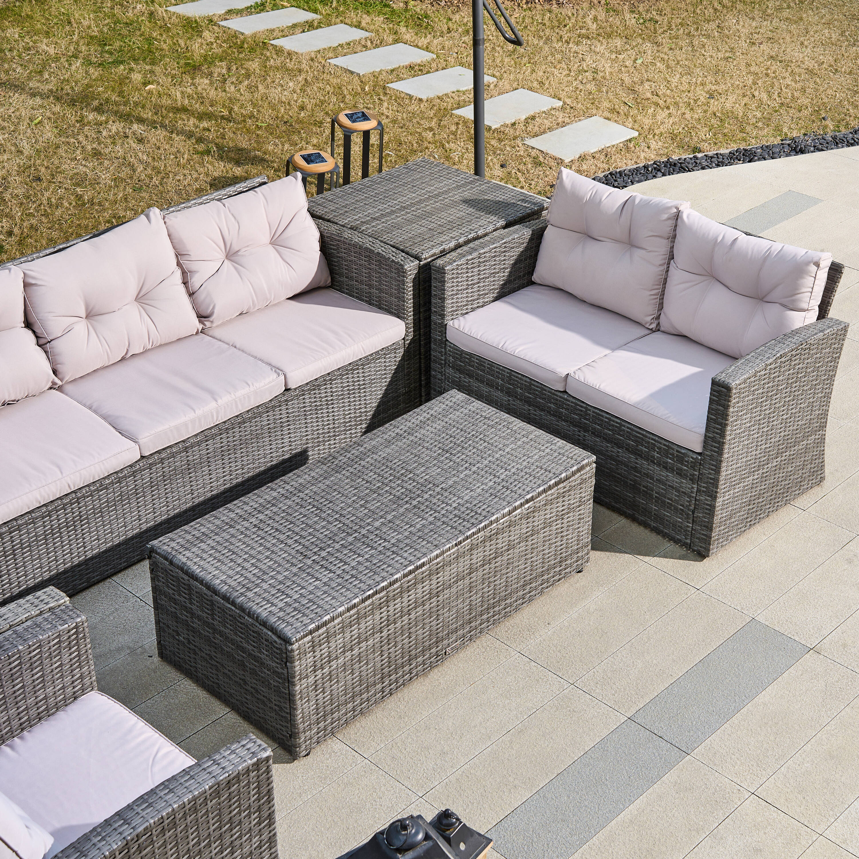 Direct Wicker DWS-1503-GRAY Patio-Sofas-Daybeds - View #9