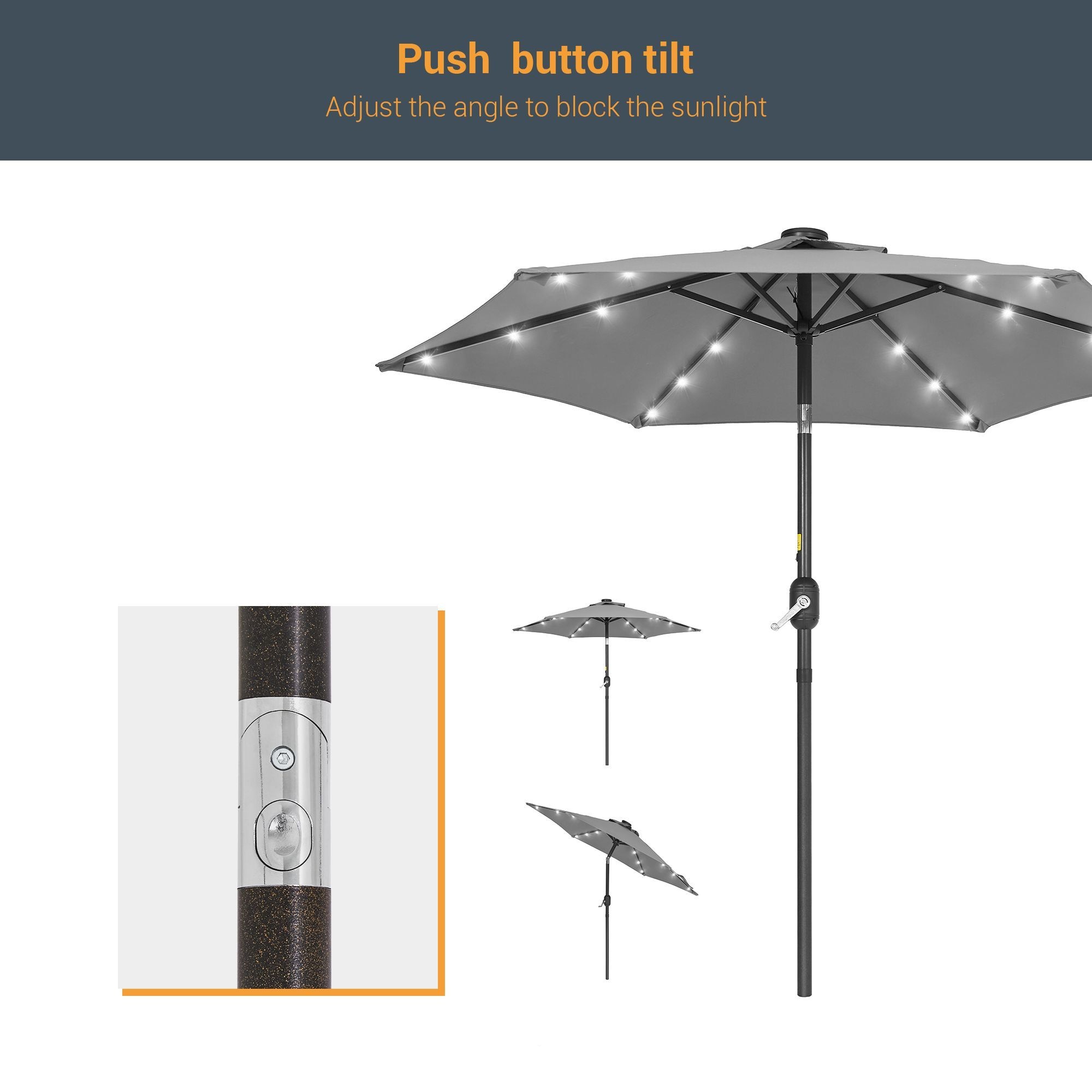 Sonkuki SD-LED90GY Umbrellas-2 - View #8