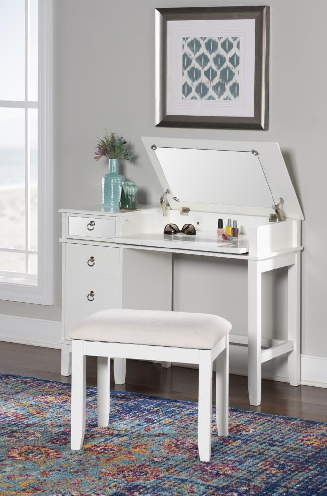 Linon 580456WHT01U Bedroom-Vanities - View #8