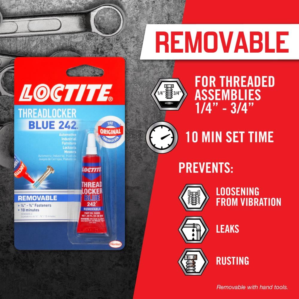 Loctite 598loctite 243 Thread Glue - High Temp Resistant, Anti-loose, 24  Months