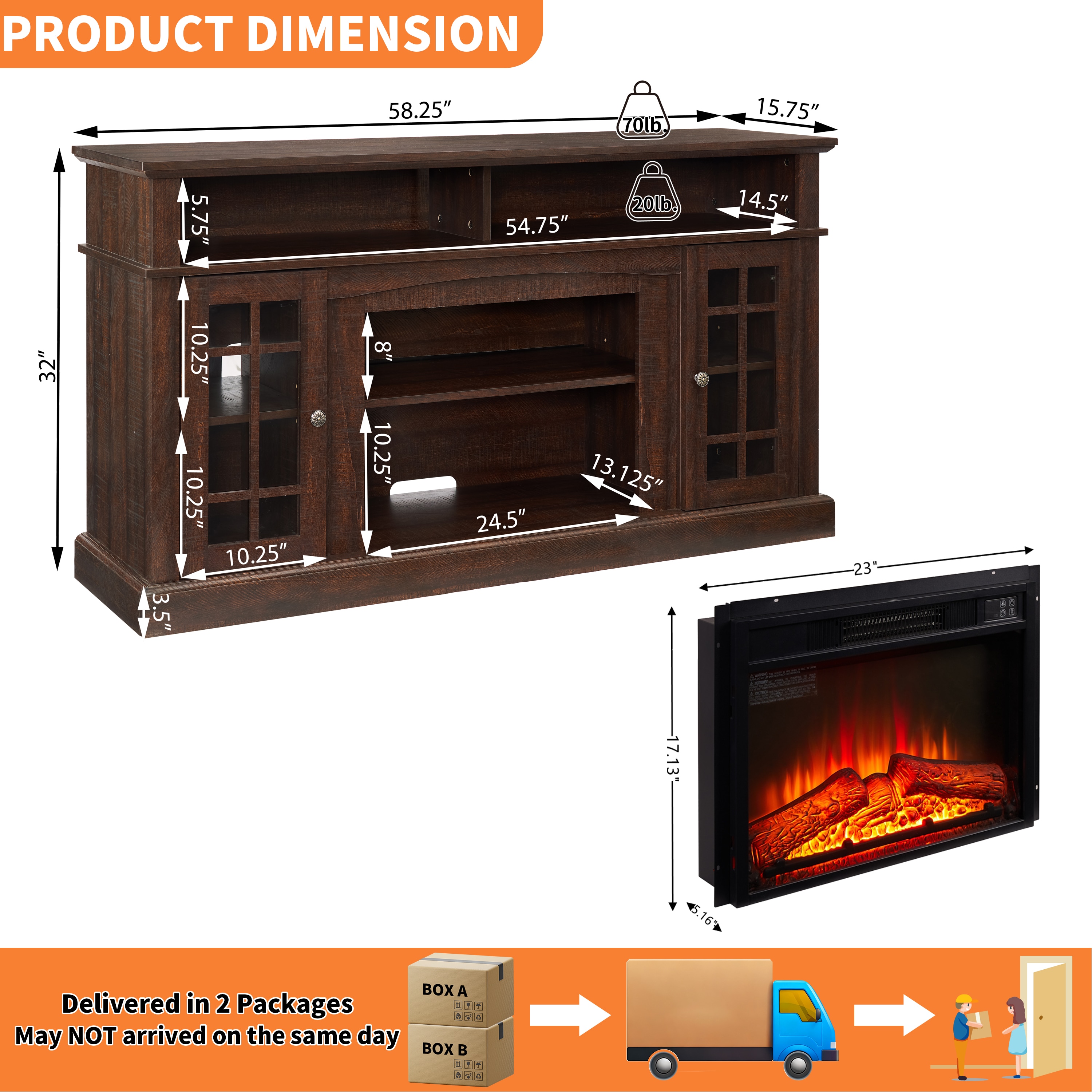 ToolCat BZ-3-135-SN Electric-Fireplaces - View #4