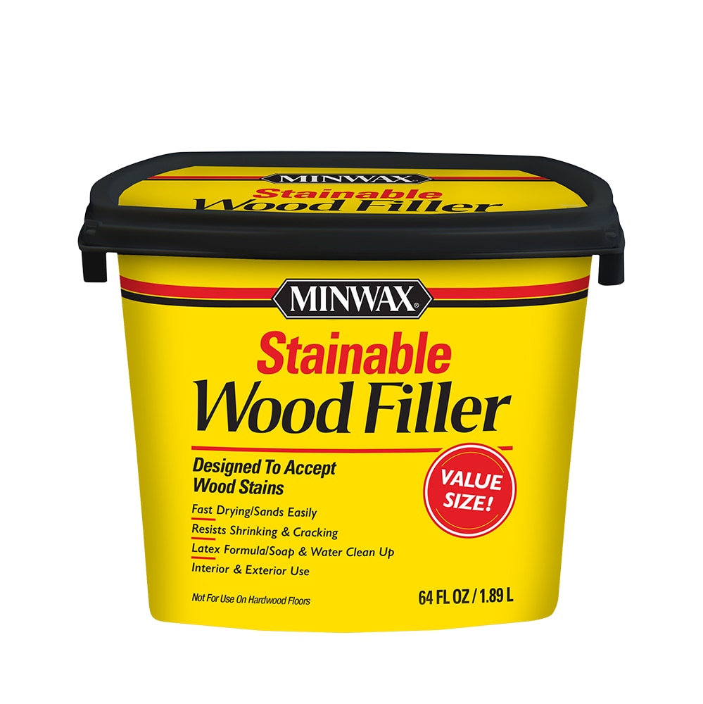 Minwax 64 Fl Oz Natural Wood Filler In, Outdoor Wood Filler Stainable