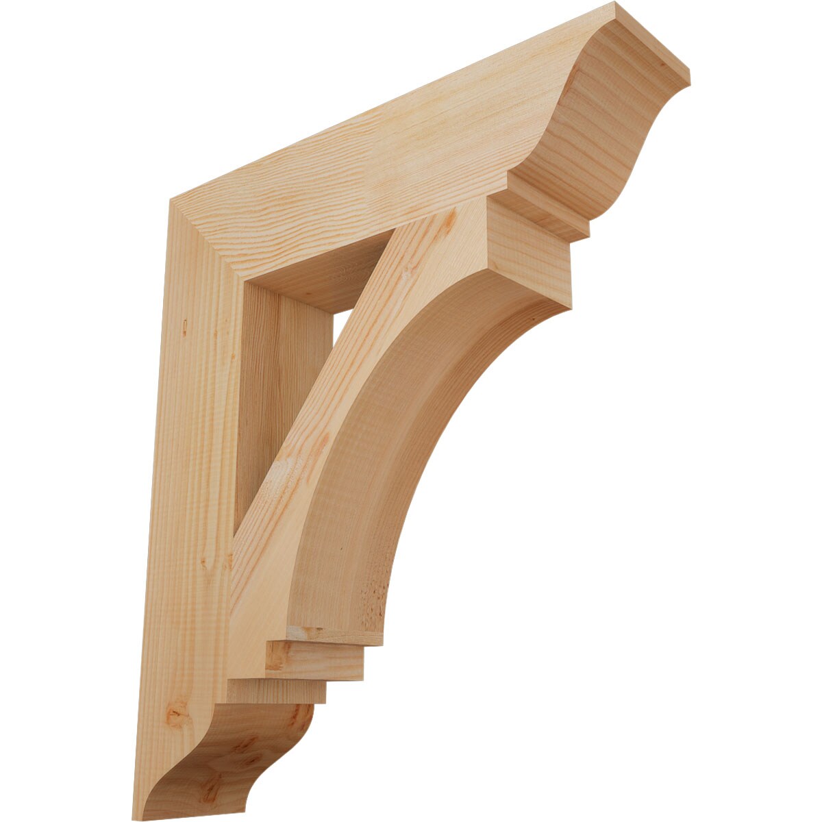 Ekena Millwork BKT06X26X30IMP01SDF Imperial traditional smooth 5-1/2-in x 26-in x 30-in Douglas fir Brown Wood Standard bracket