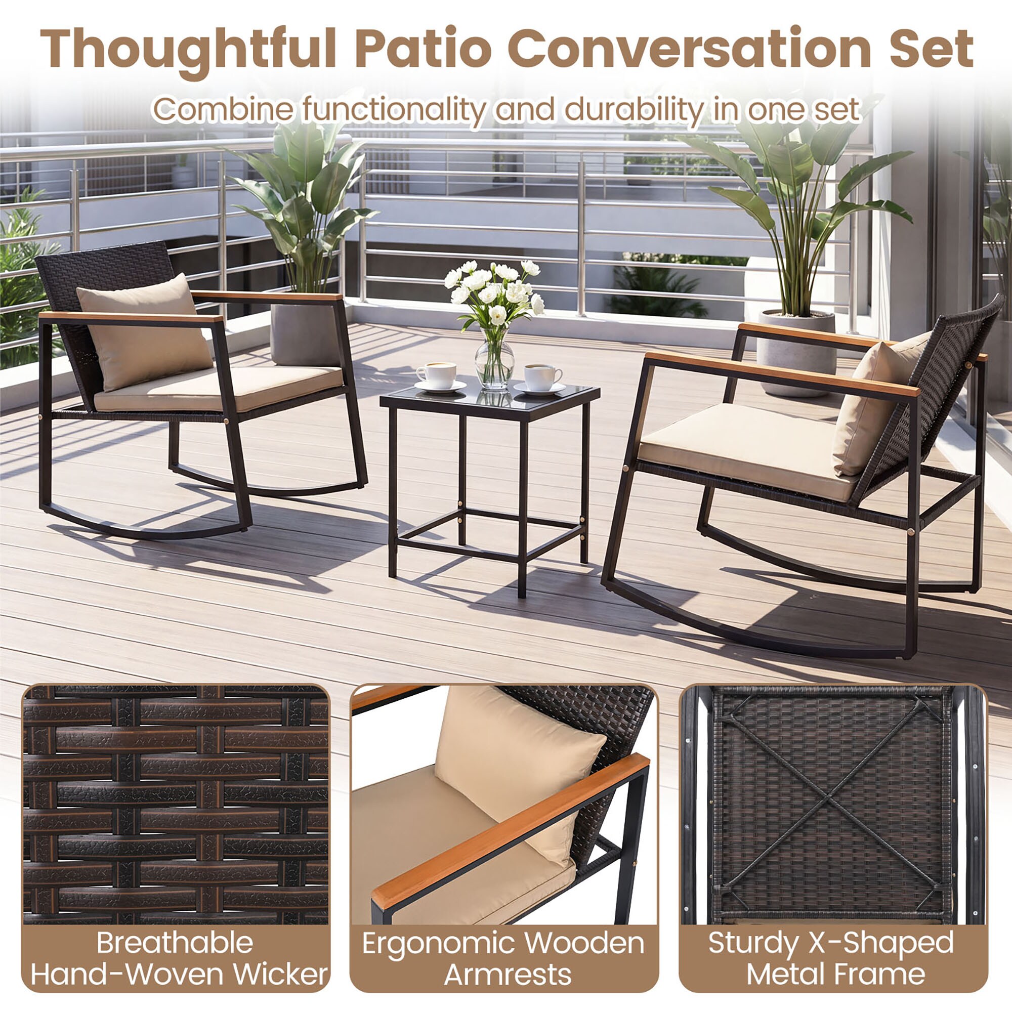 Costway HCST15688 Patio-Dining-Sets - View #7