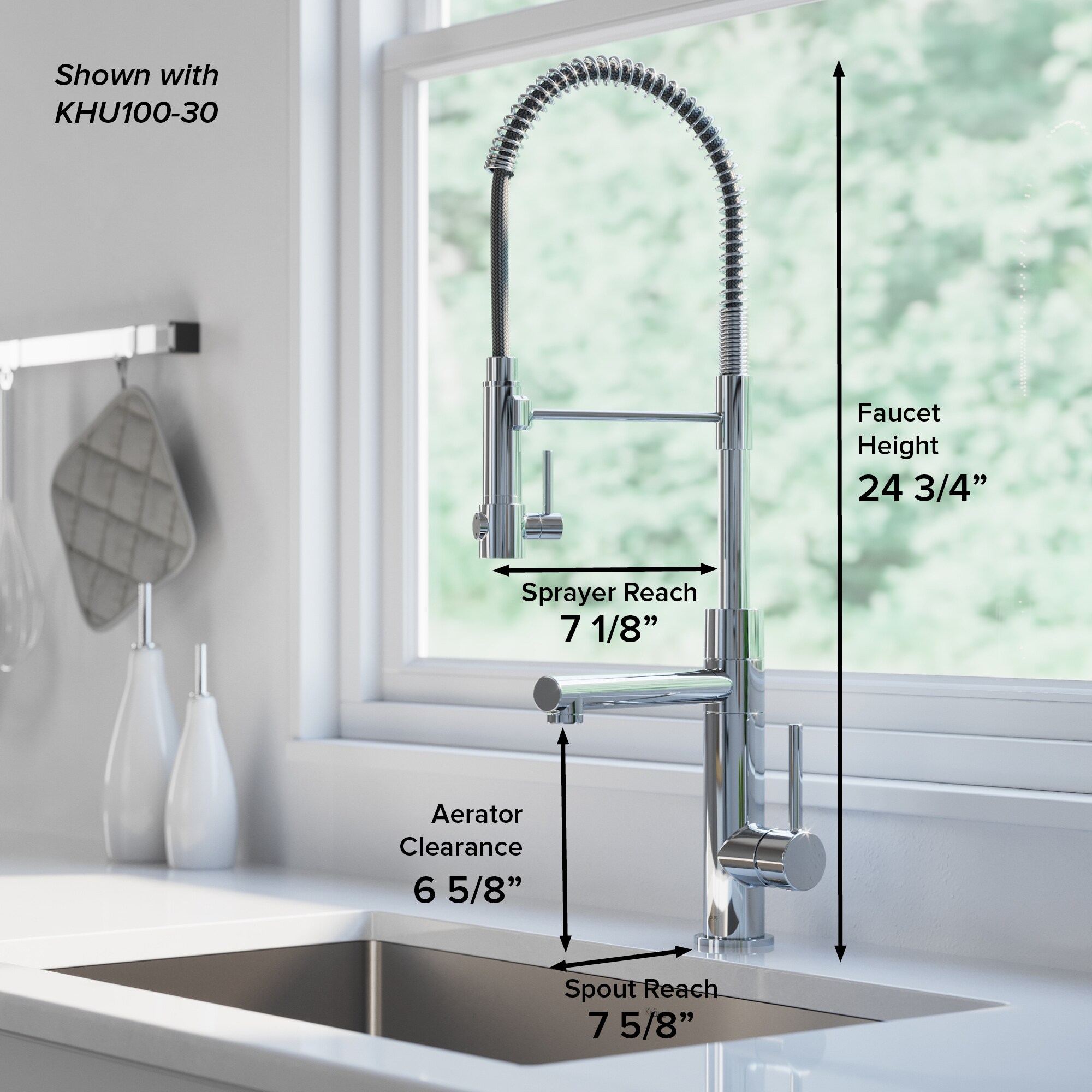 Kraus KPF-1603BG Kitchen-Faucets - View #6