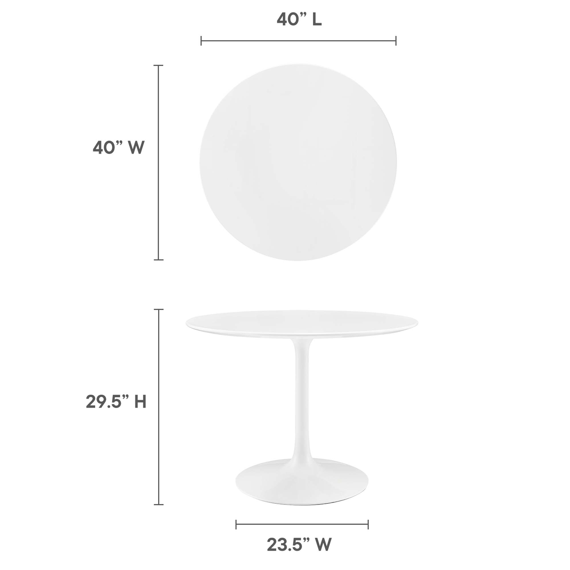 Modway EEI-1117-WHI Dining-Tables - View #3