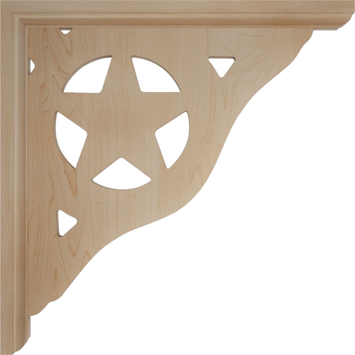 Ekena Millwork BKT01X10X10AUMA Exterior-Brackets-Braces - View #3