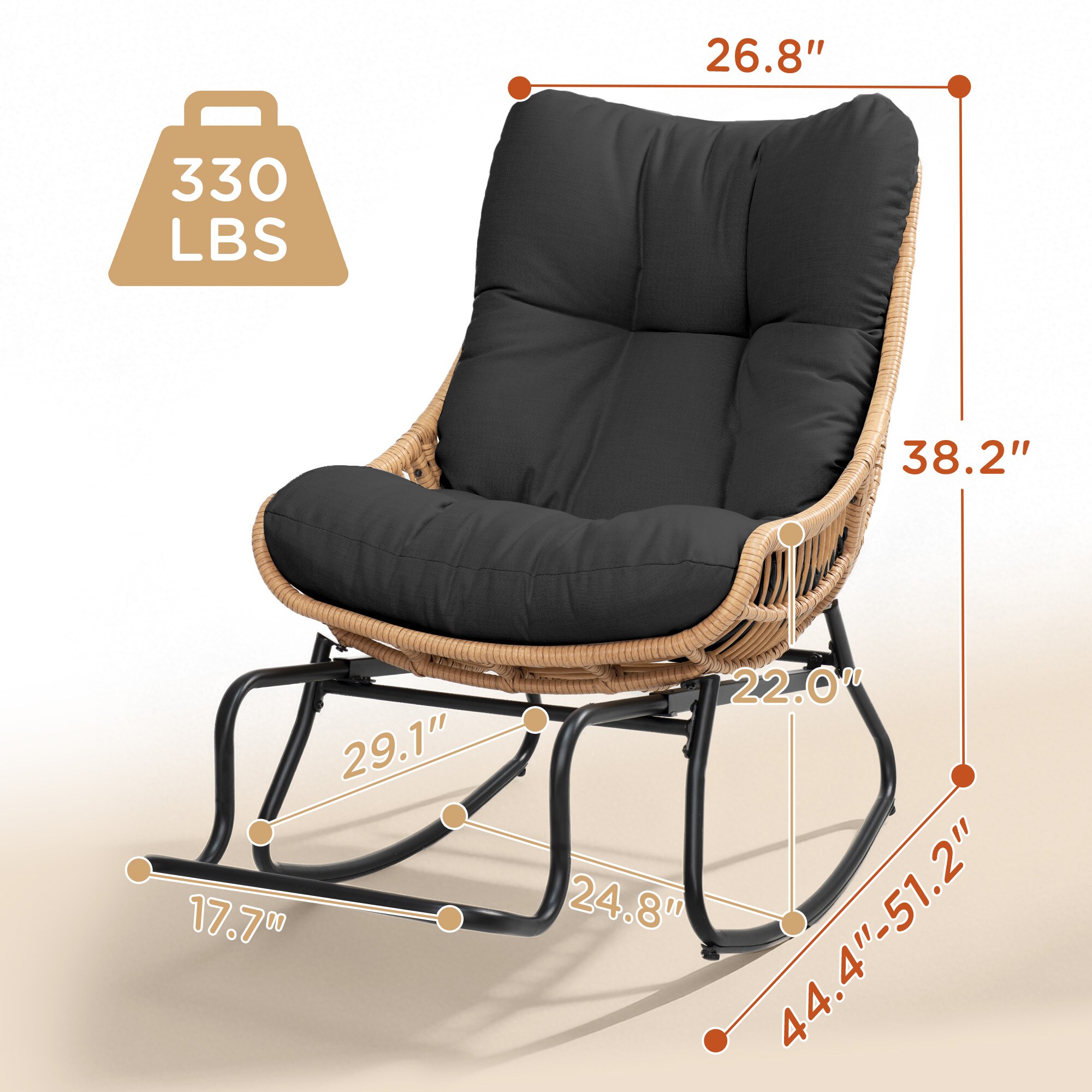 Grearden PYWWNF001-BK Patio-Conversation-Sets - View #10