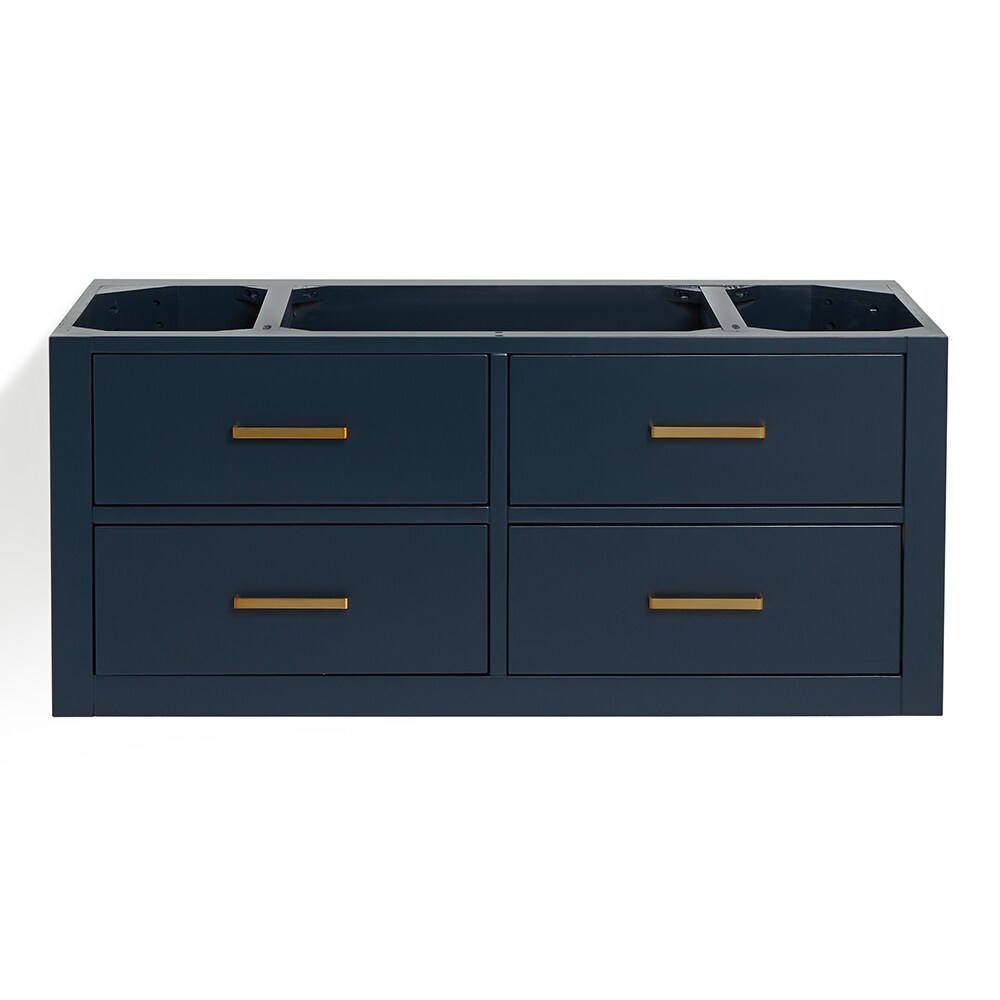 ARIEL W042S-BC-MNB Hutton 42-in Midnight Blue Floating Bathroom Vanity Base Cabinet without Top