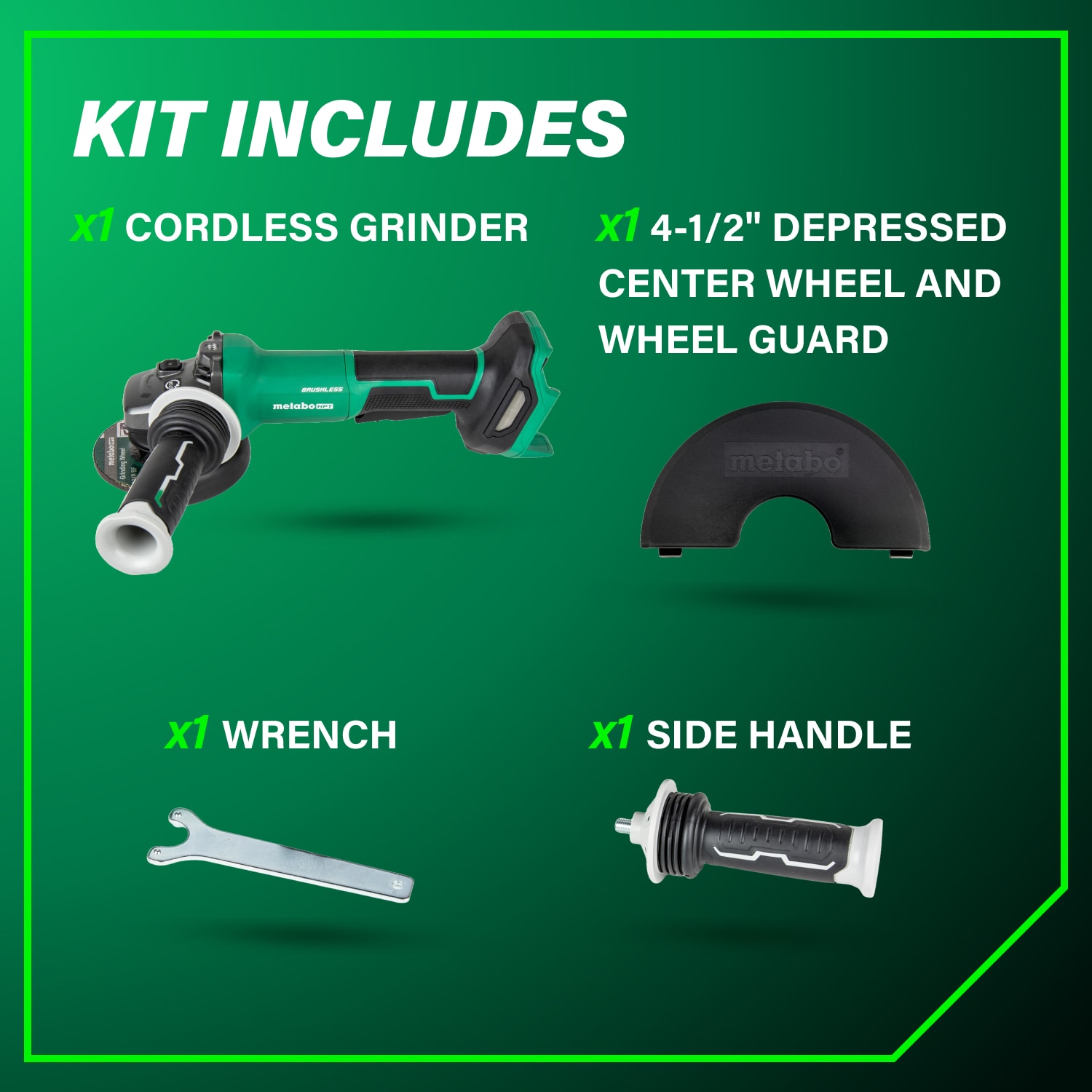 Metabo HPT G1812DFQ4M Cordless-Grinders - View #5