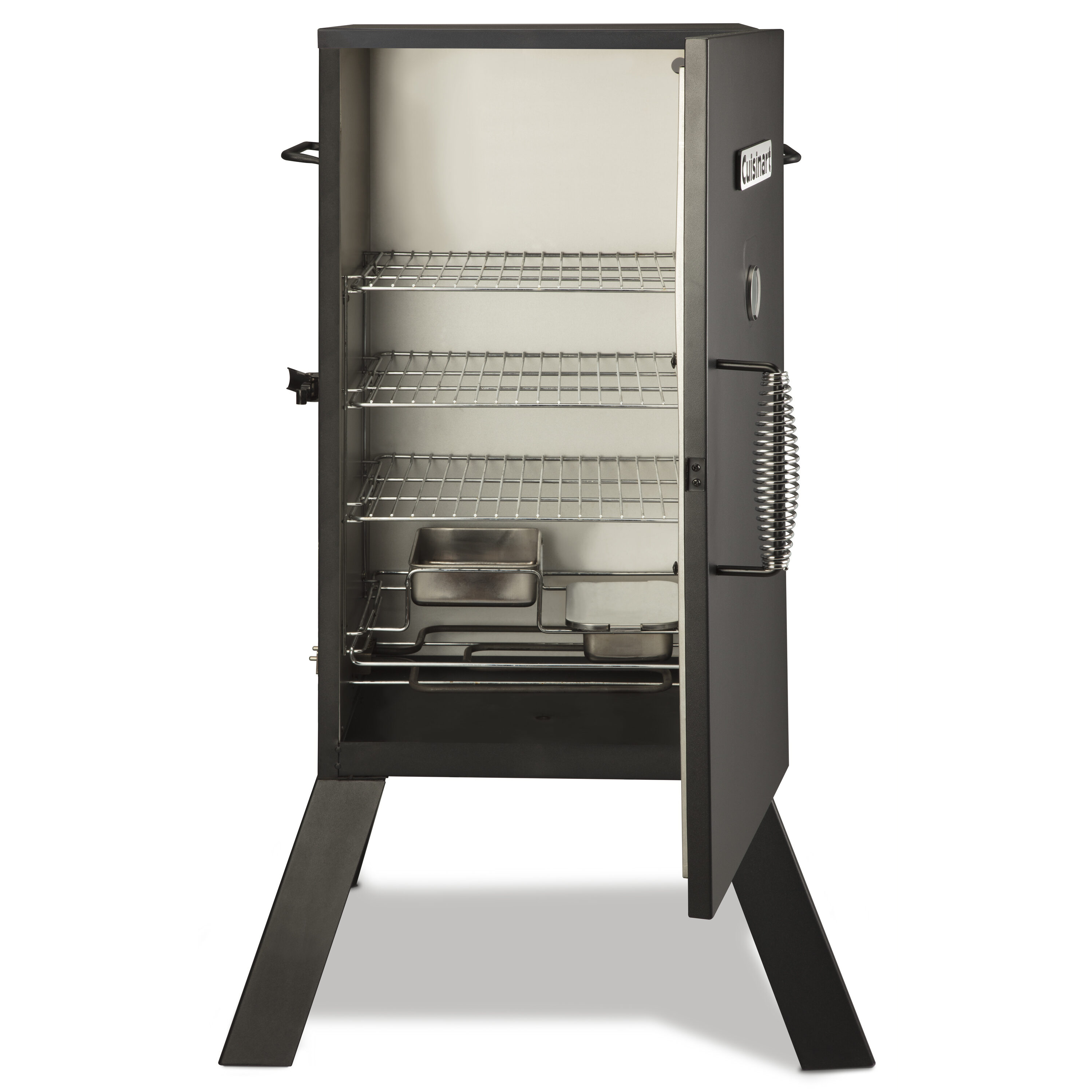 Cuisinart Electric Smoker 1500W, 3 Cooking Racks, Digital Temp Control, 548  Sq Inches, Stainless Steel Shelves, Built-in Thermometer, Black in the Electric  Smokers department at