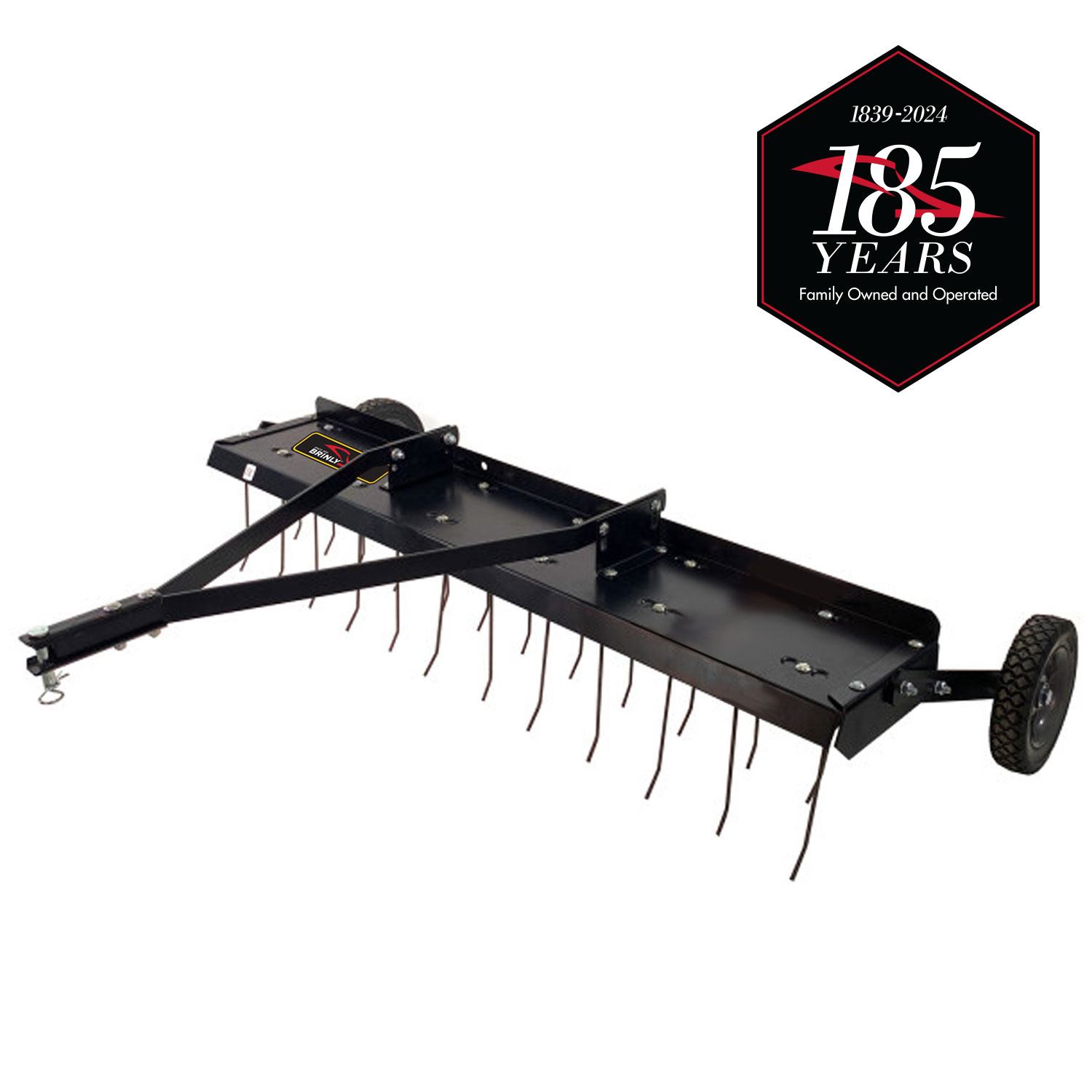 Brinly 48-Inch Tow-Behind Dethatcher with Replaceable Tines, Adjustable Depth, and Pneumatic Wheels – Ideal for Large Yards – 30 lbs. DT-480BH-A Sansujyuku sansujyuku.com