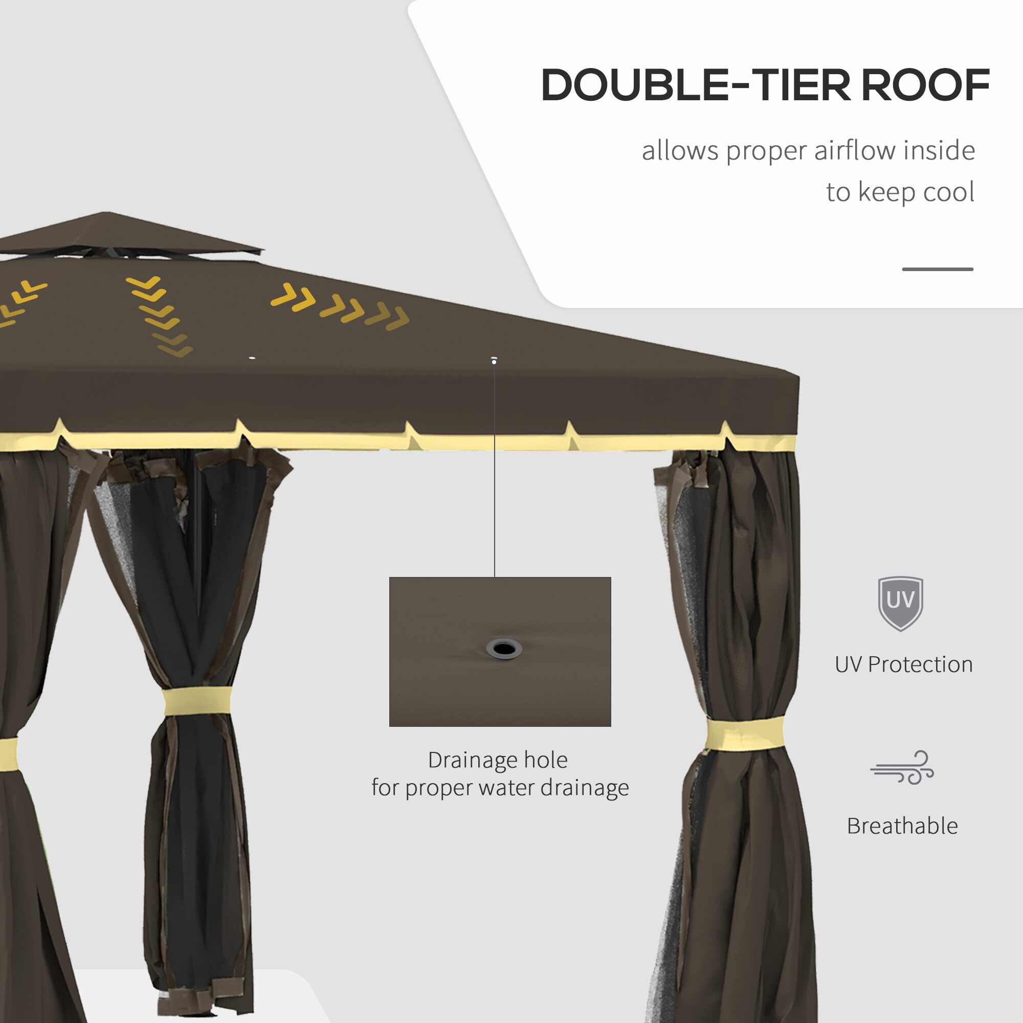Forclover CHM-S00039 Wood-Resin-Gazebos - View #4