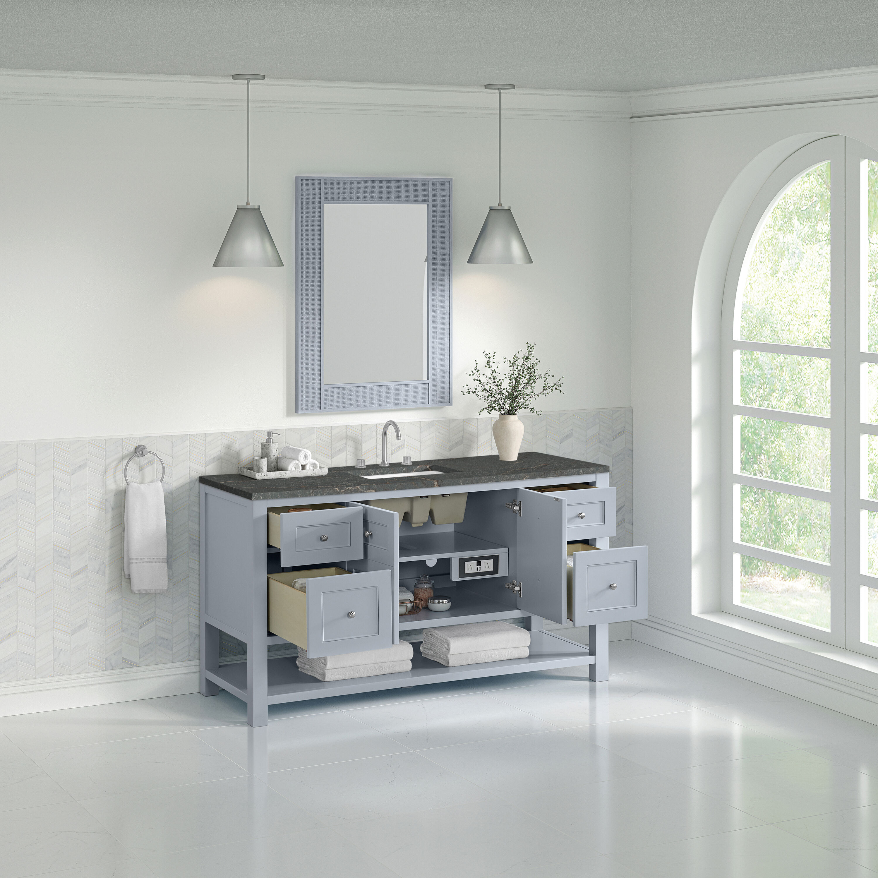 James Martin Vanities 330-V60S-SRB-3PBL Bath-Vanity-Combo - View #4